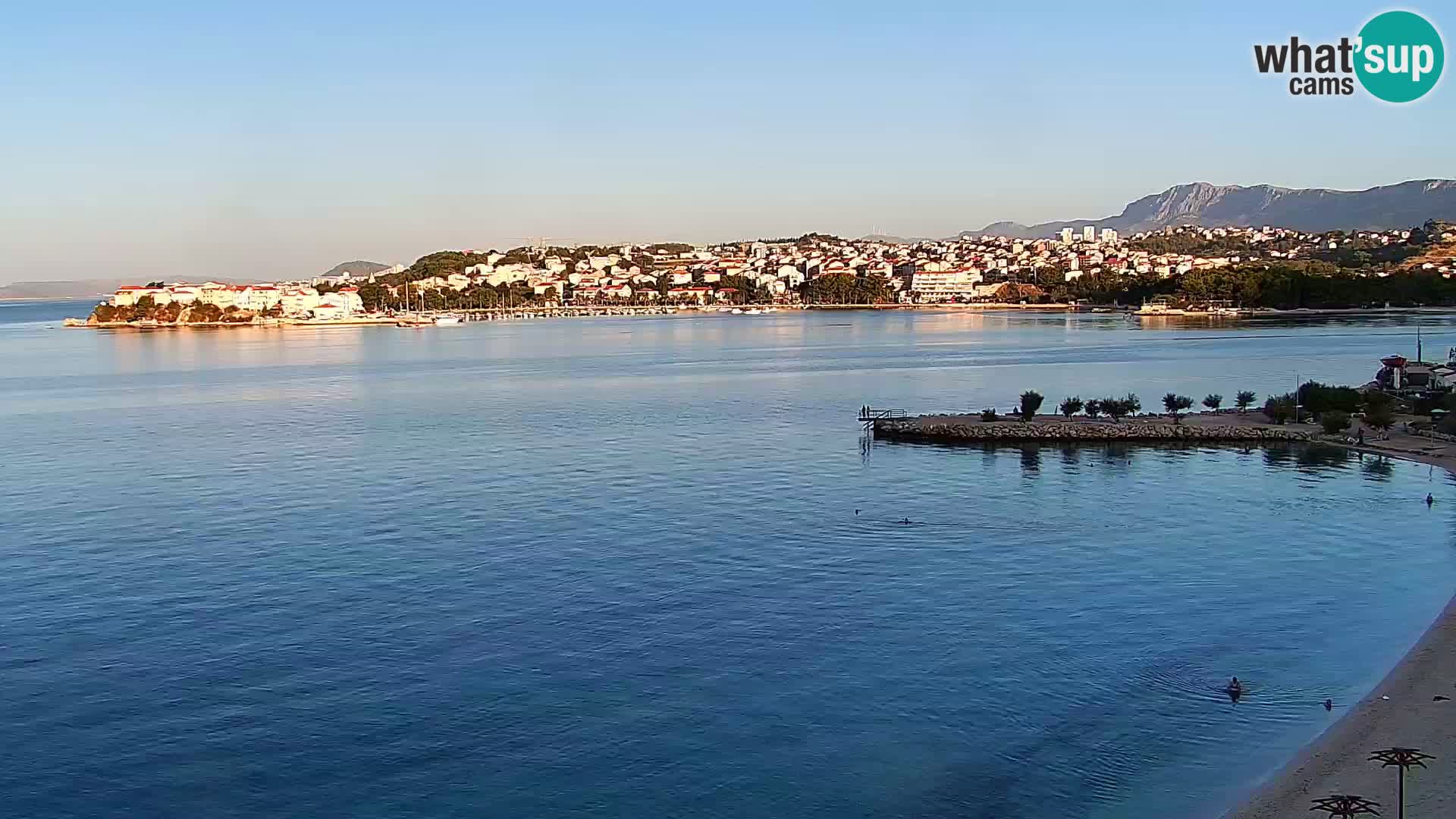 Webcam plage de Podstrana – Vue en direct depuis Hotel Split
