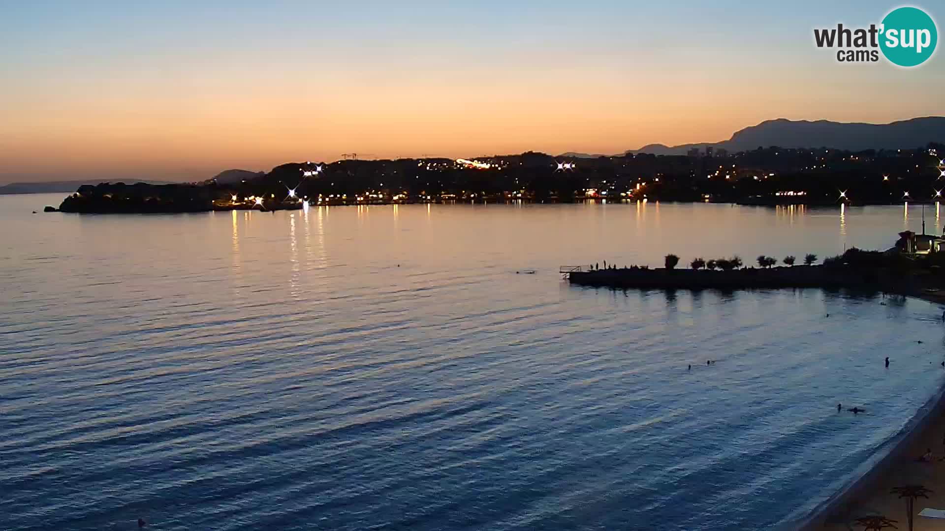 Webcam plage de Podstrana – Vue en direct depuis Hotel Split