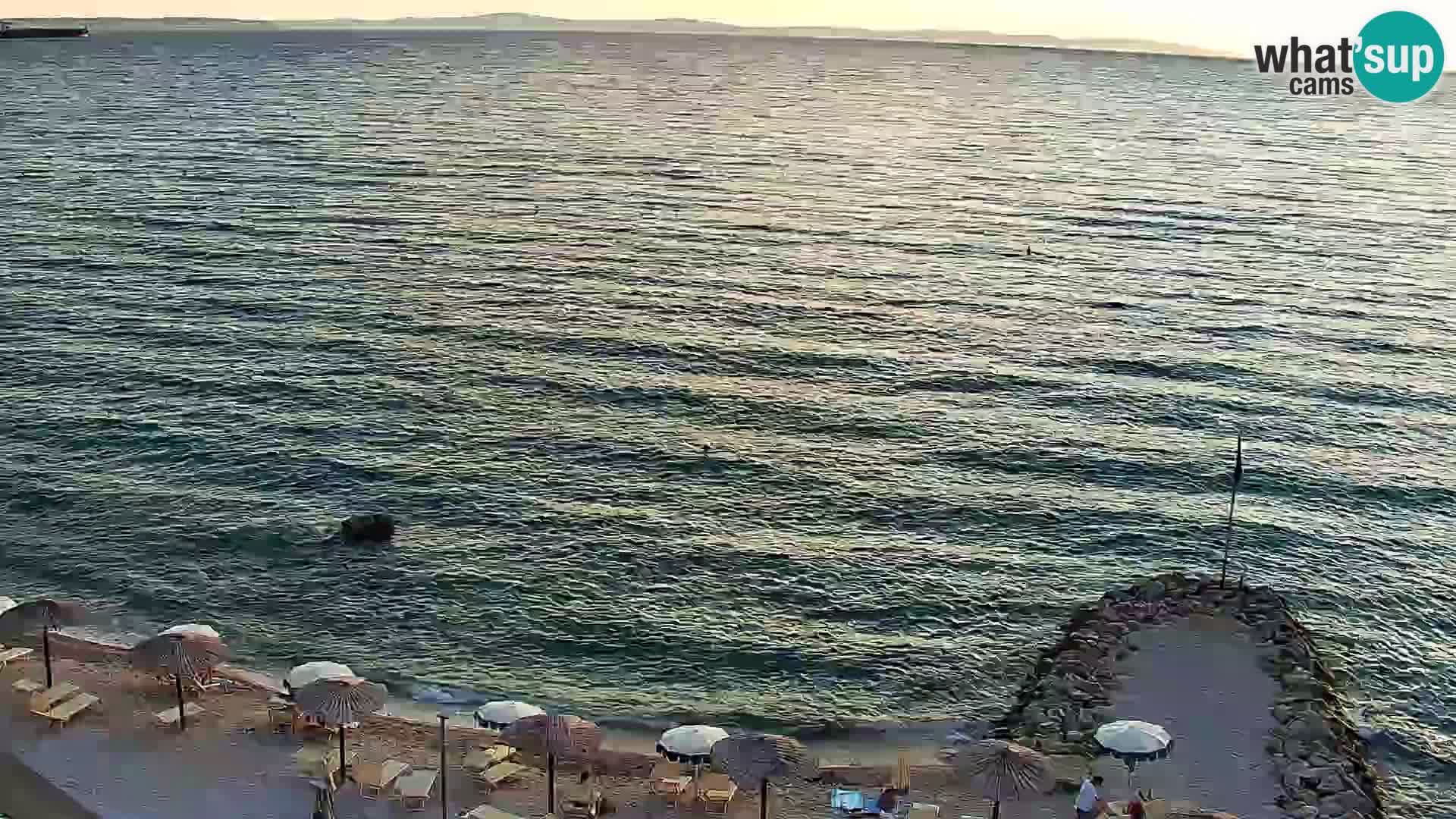 Spletna kamera Plaža Podstrana – Pogled v živo