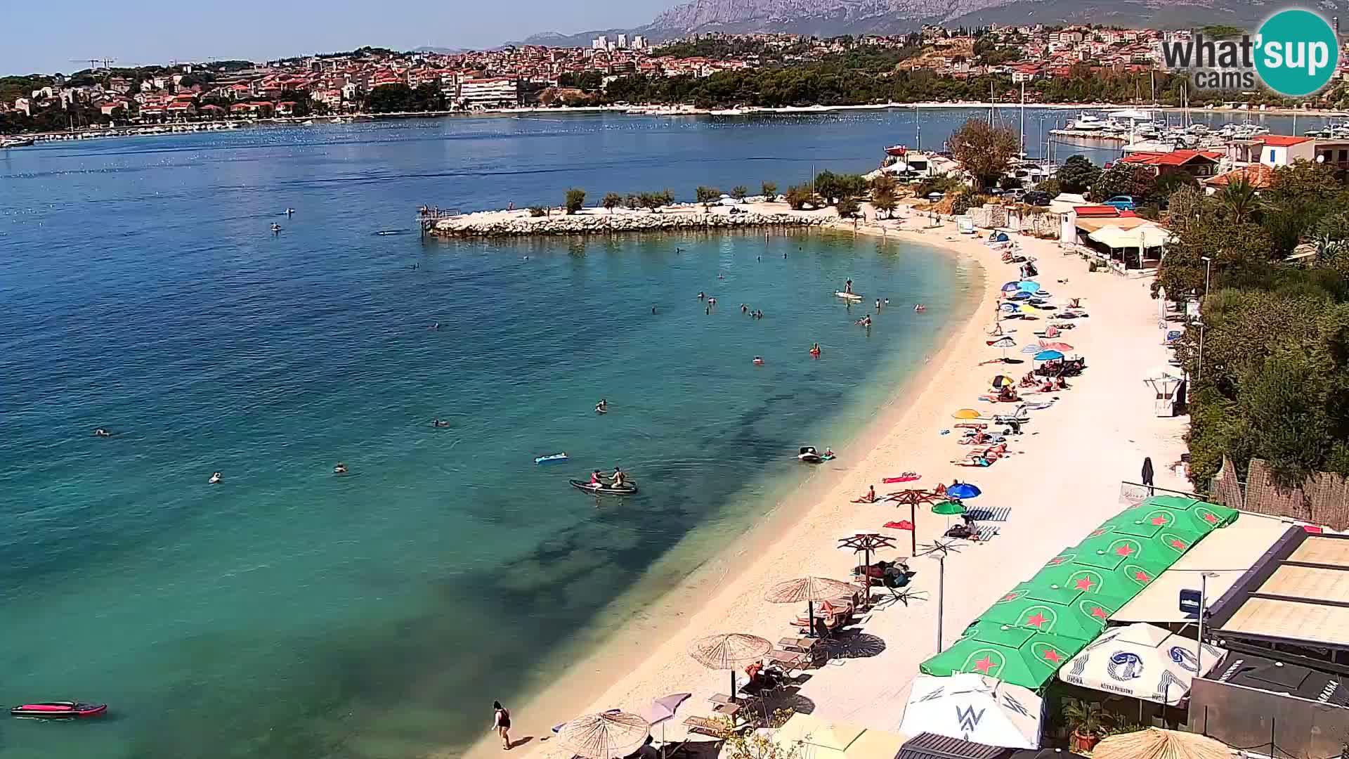 Webcam plage de Podstrana – Vue en direct depuis Hotel Split