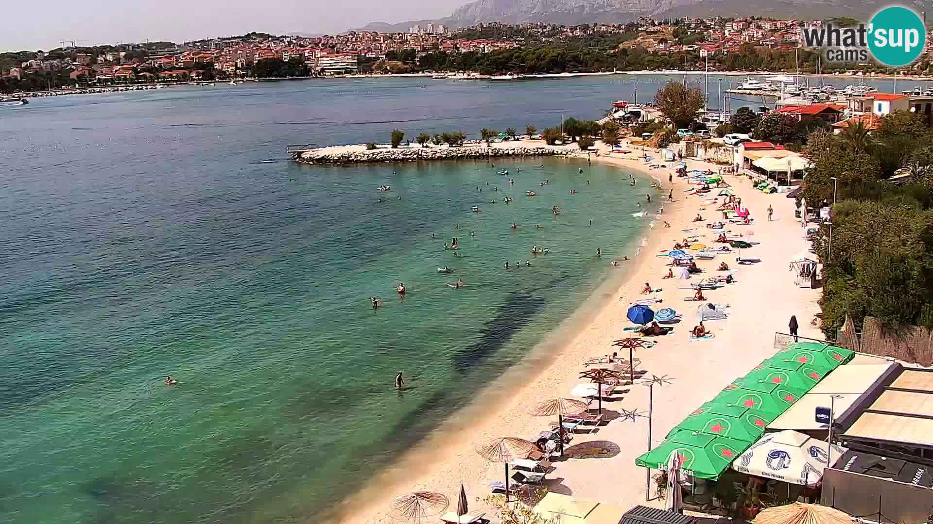 Spletna kamera Plaža Podstrana – Pogled v živo