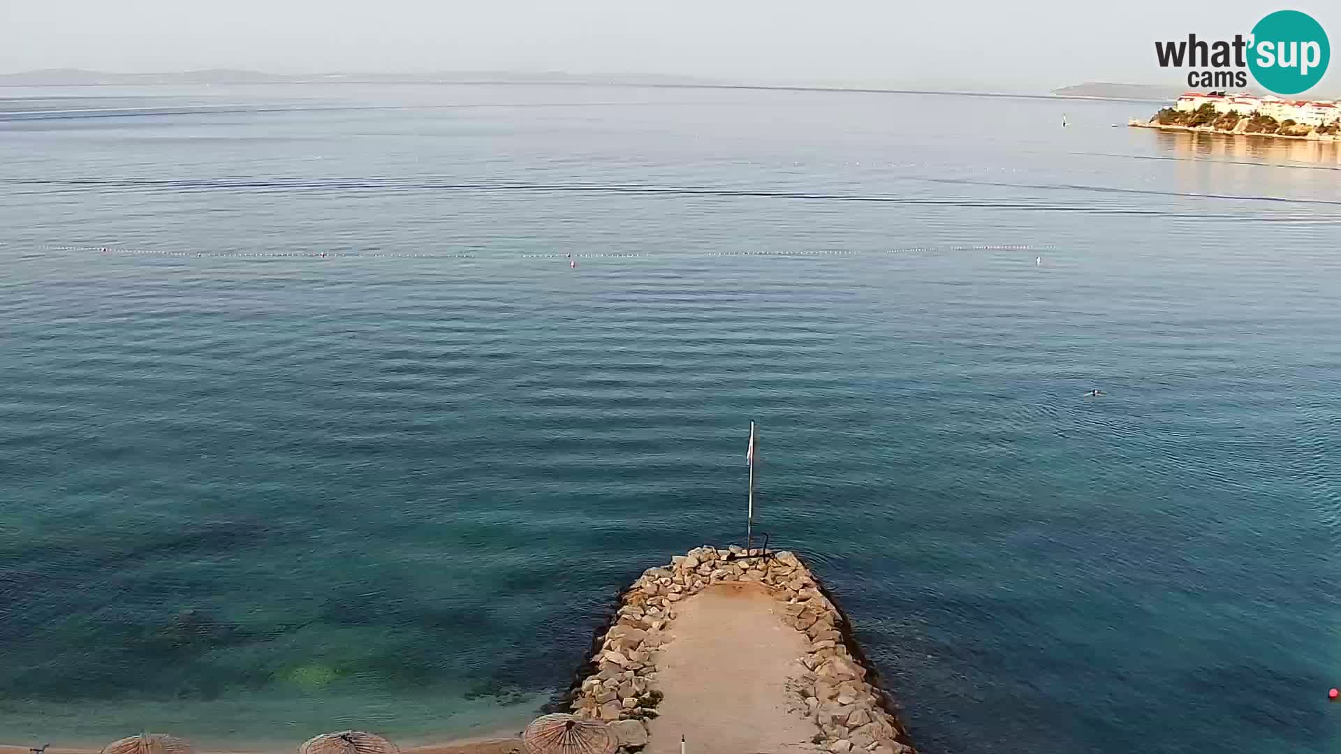 Spletna kamera Plaža Podstrana – Pogled v živo