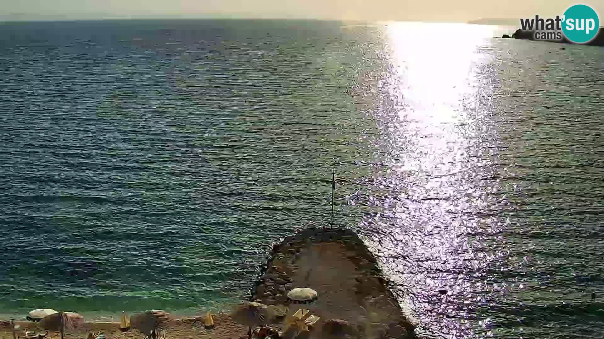 Spletna kamera Plaža Podstrana – Pogled v živo