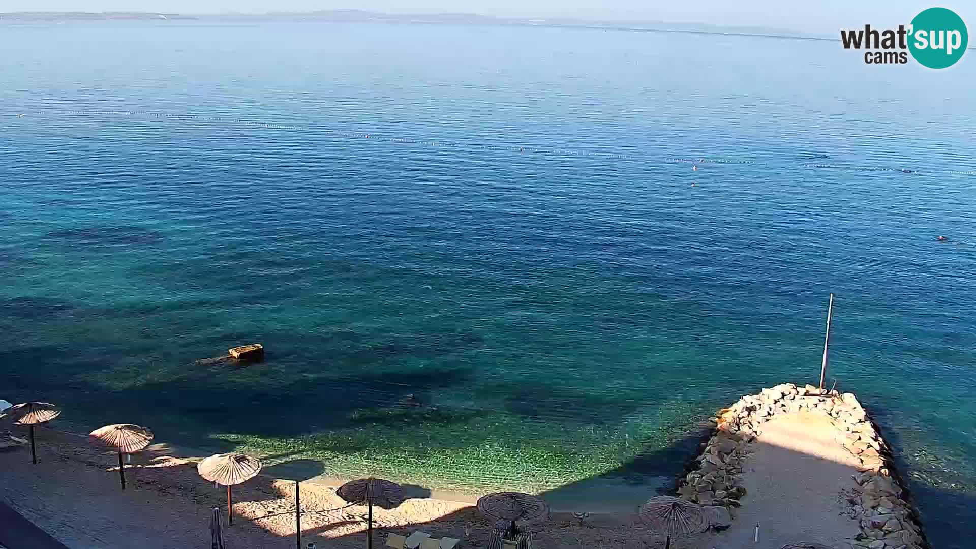 Spletna kamera Plaža Podstrana – Pogled v živo