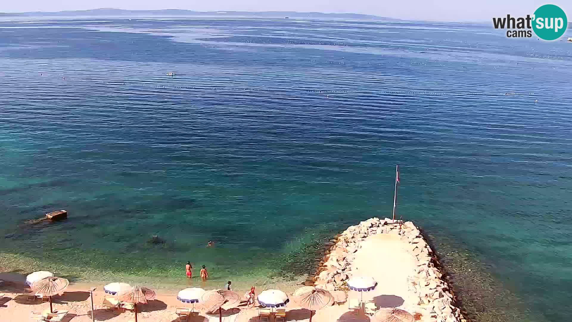 Spletna kamera Plaža Podstrana – Pogled v živo