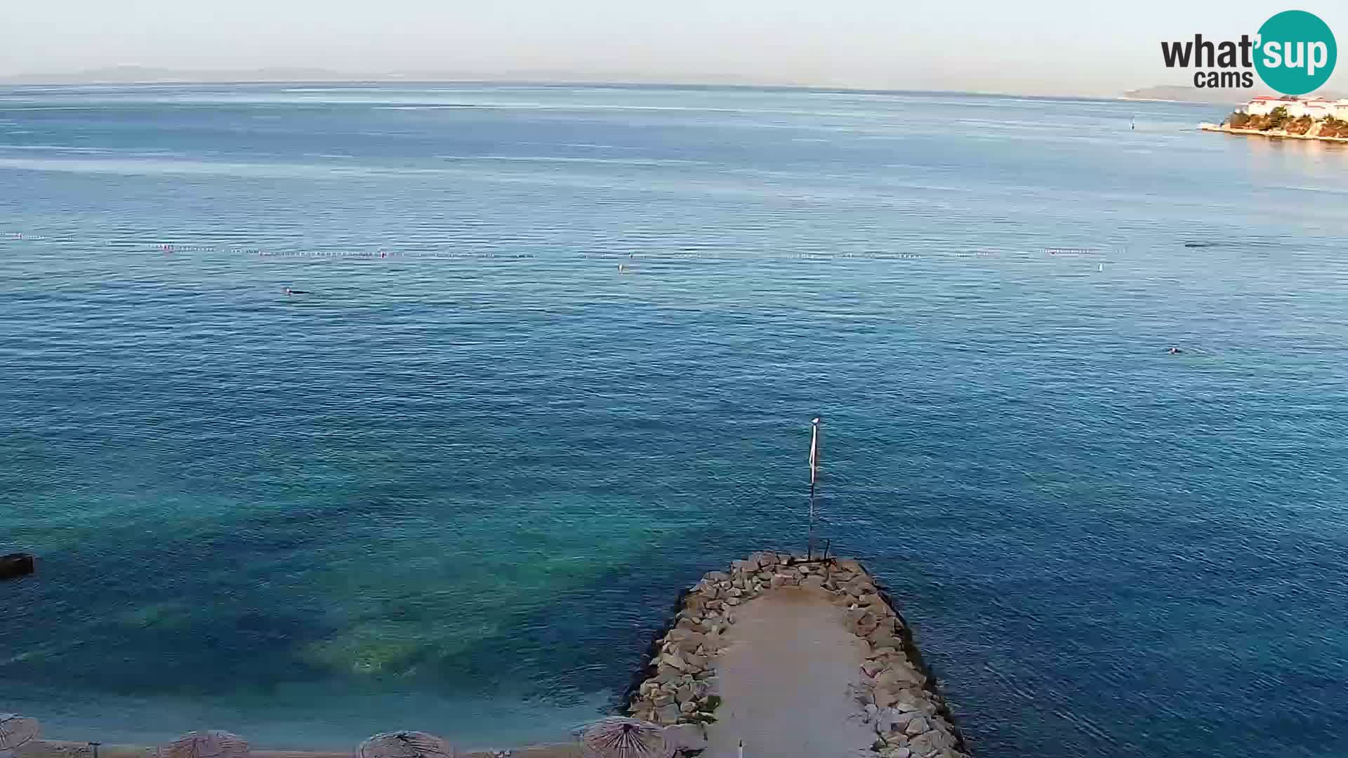 Webcam Playa de Podstrana – Vista en directo desde Hotel Split