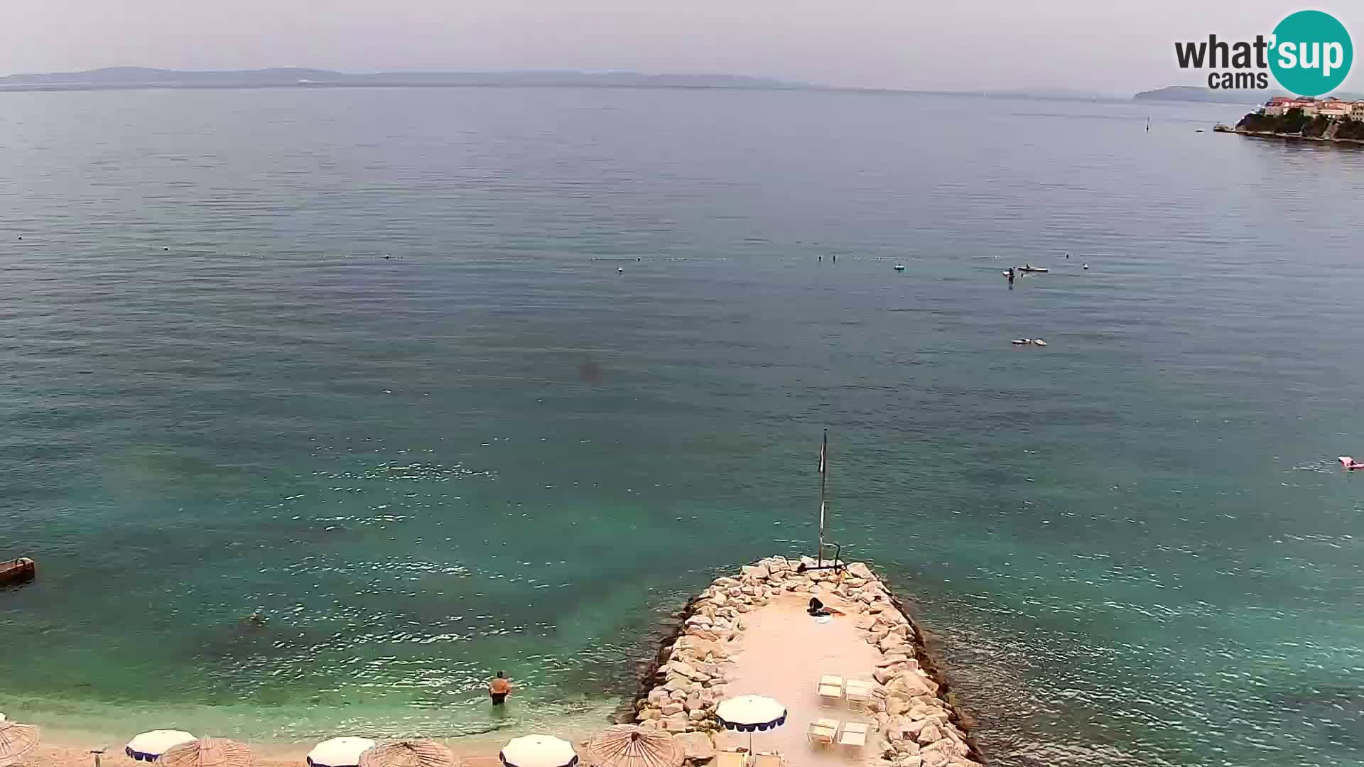 Webcam plage de Podstrana – Vue en direct depuis Hotel Split