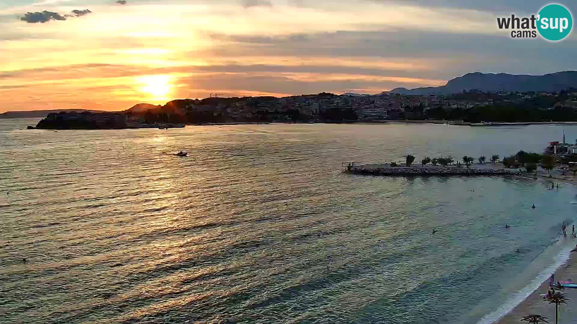 Webcam plage de Podstrana – Vue en direct depuis Hotel Split