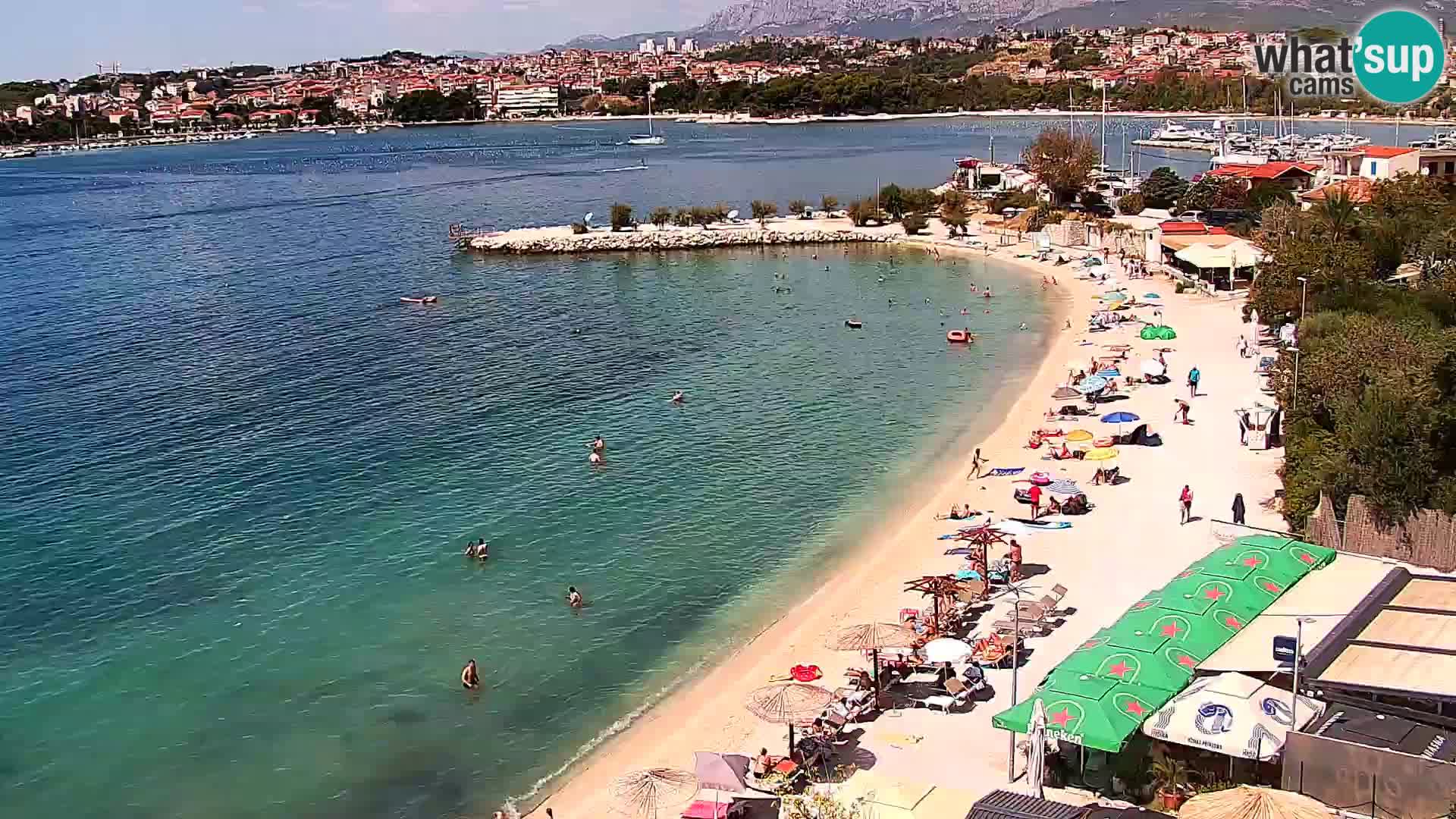 Webcam Playa de Podstrana – Vista en directo desde Hotel Split