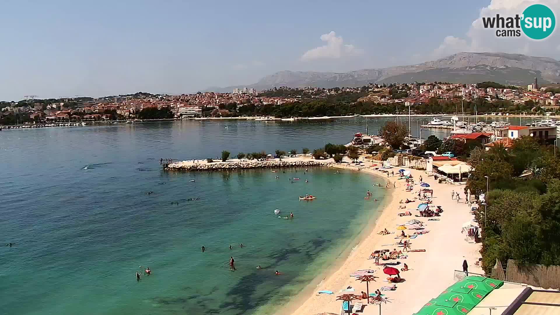 Web kamera Plaža Podstrana – Pogled uživo