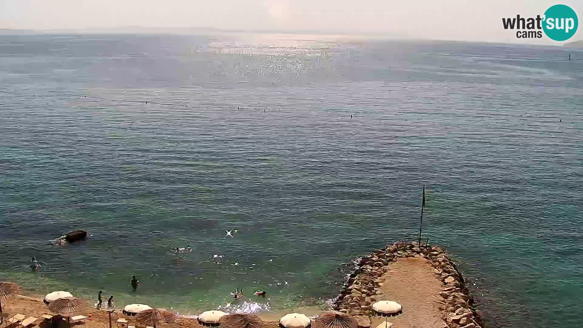 Spletna kamera Plaža Podstrana – Pogled v živo