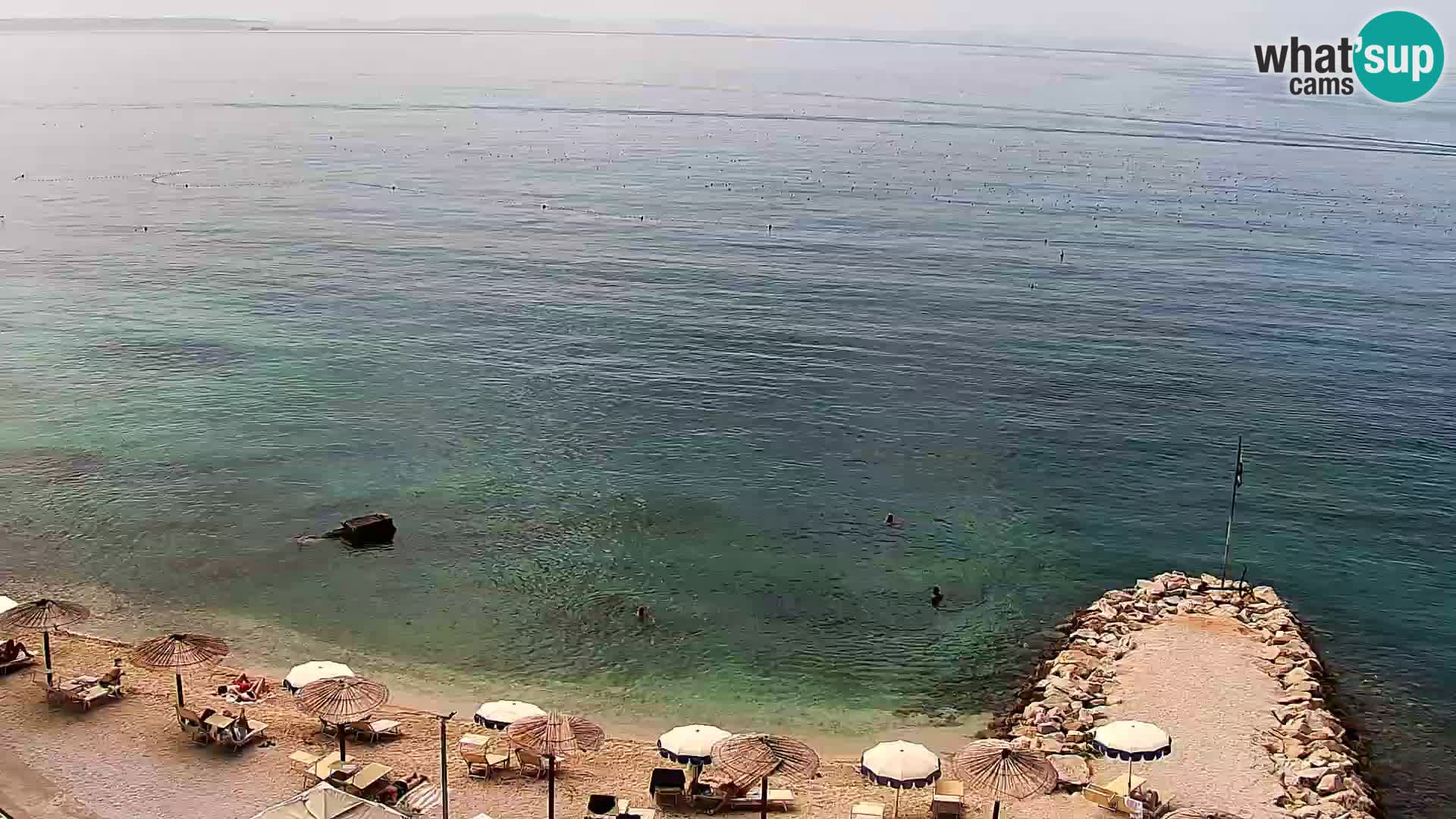 Webcam plage de Podstrana – Vue en direct depuis Hotel Split