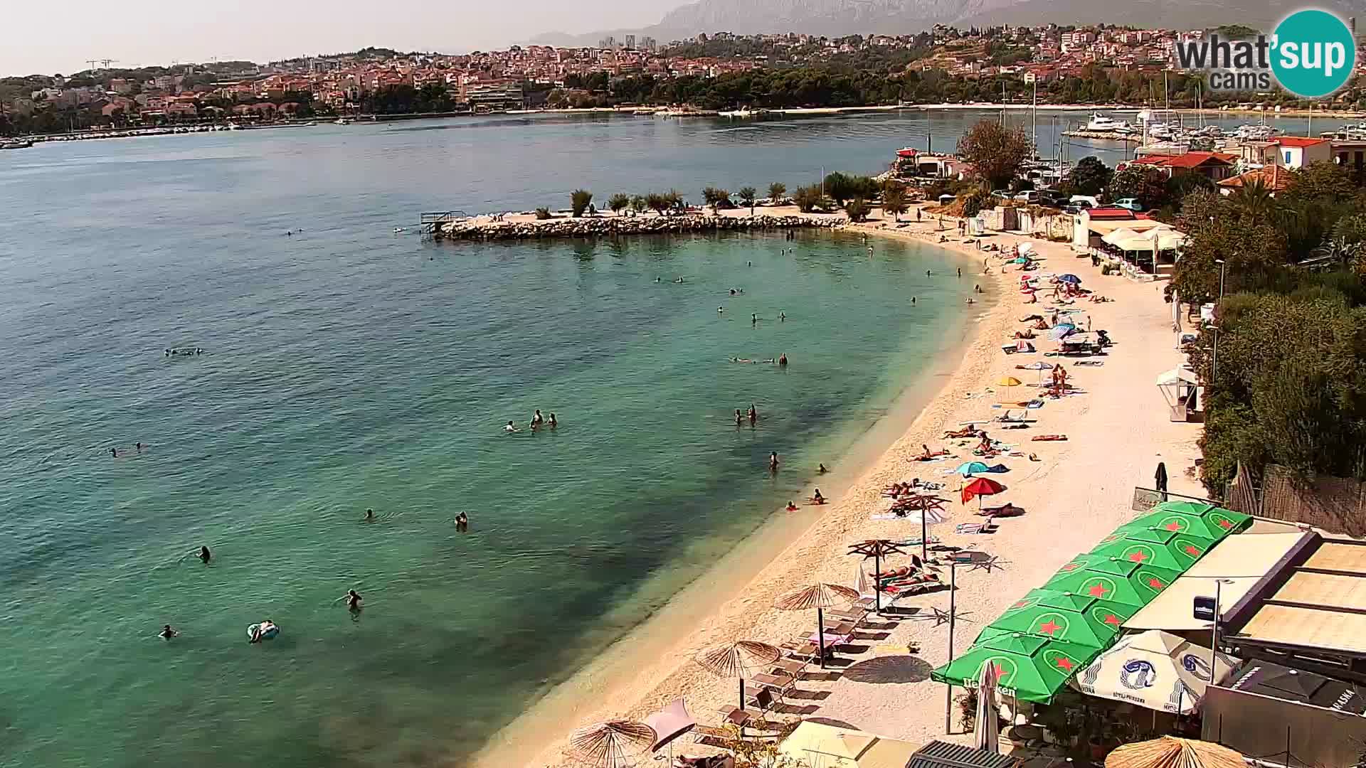 Web kamera Plaža Podstrana – Pogled uživo