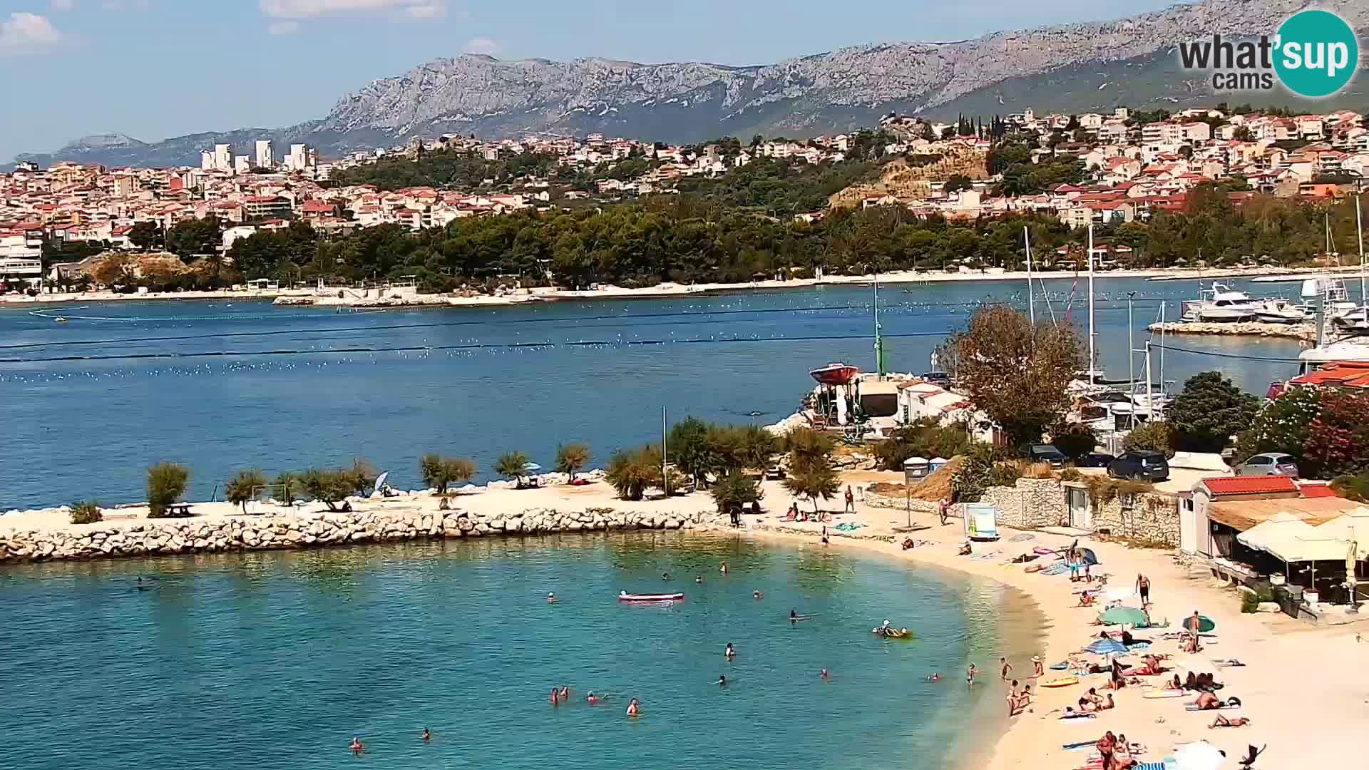 Spletna kamera Plaža Podstrana – Pogled v živo