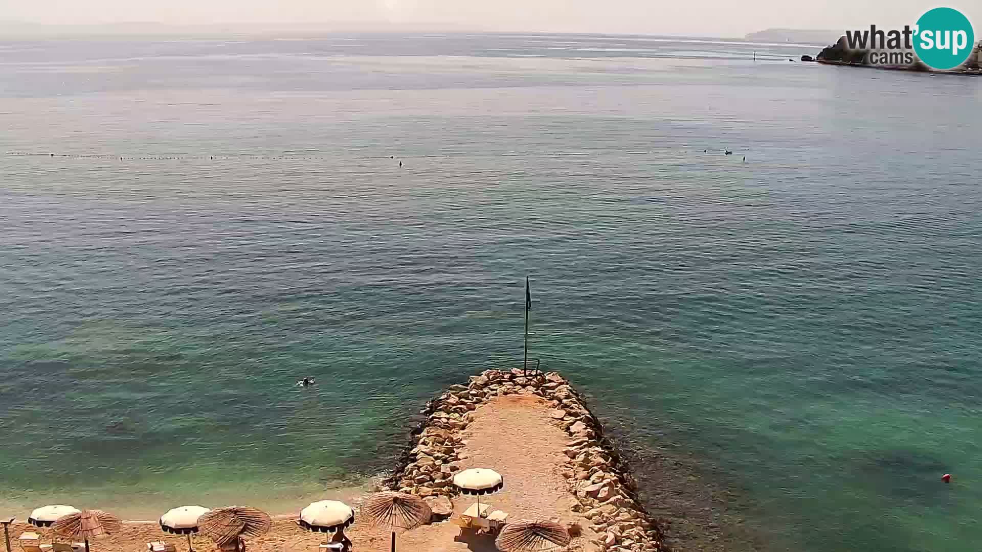 Webcam Playa de Podstrana – Vista en directo desde Hotel Split