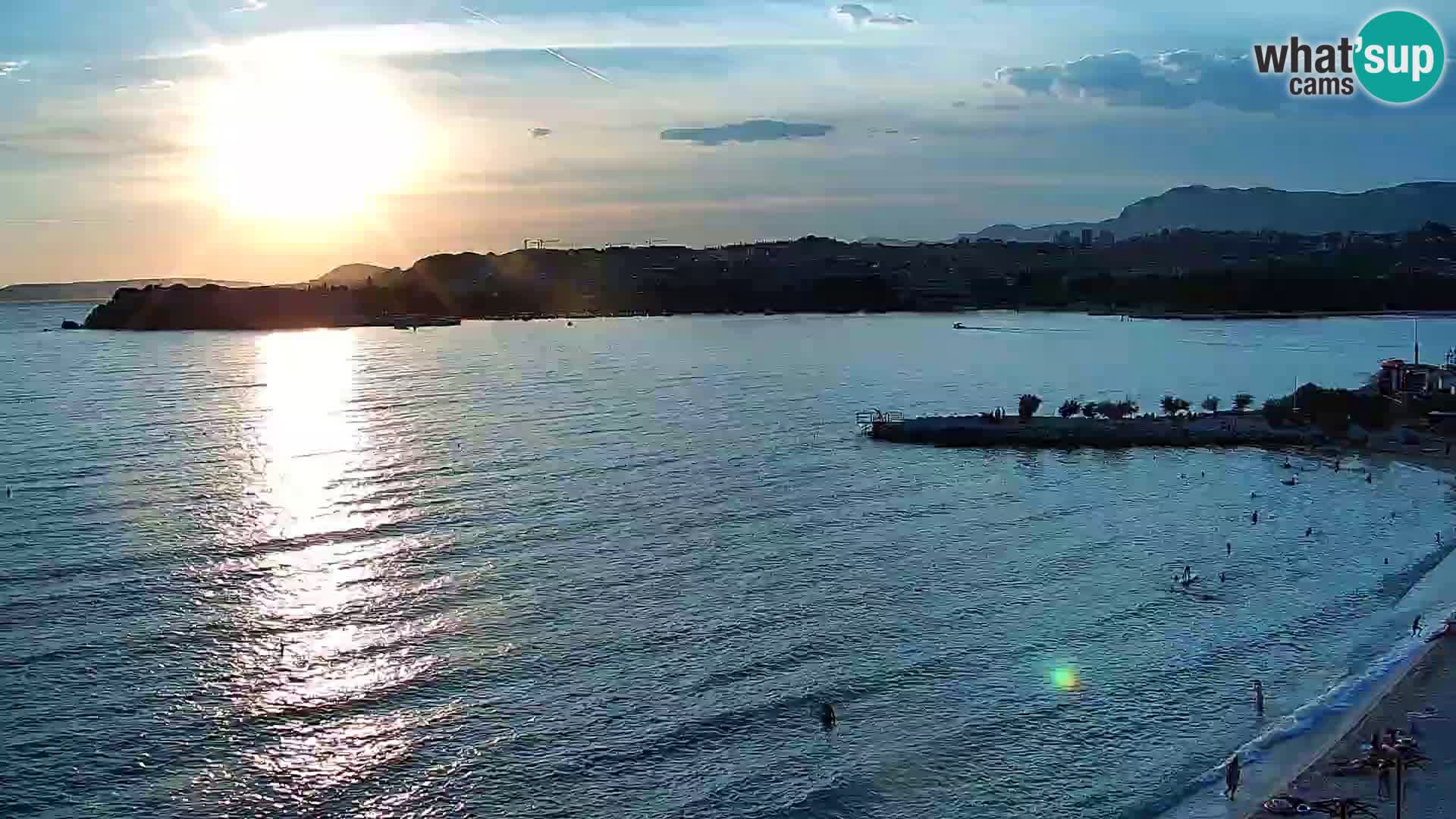 Web kamera Plaža Podstrana – Pogled uživo