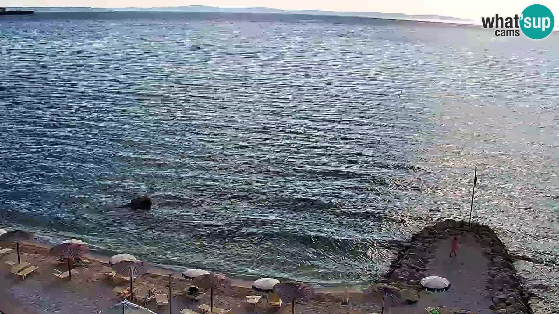 Spletna kamera Plaža Podstrana – Pogled v živo