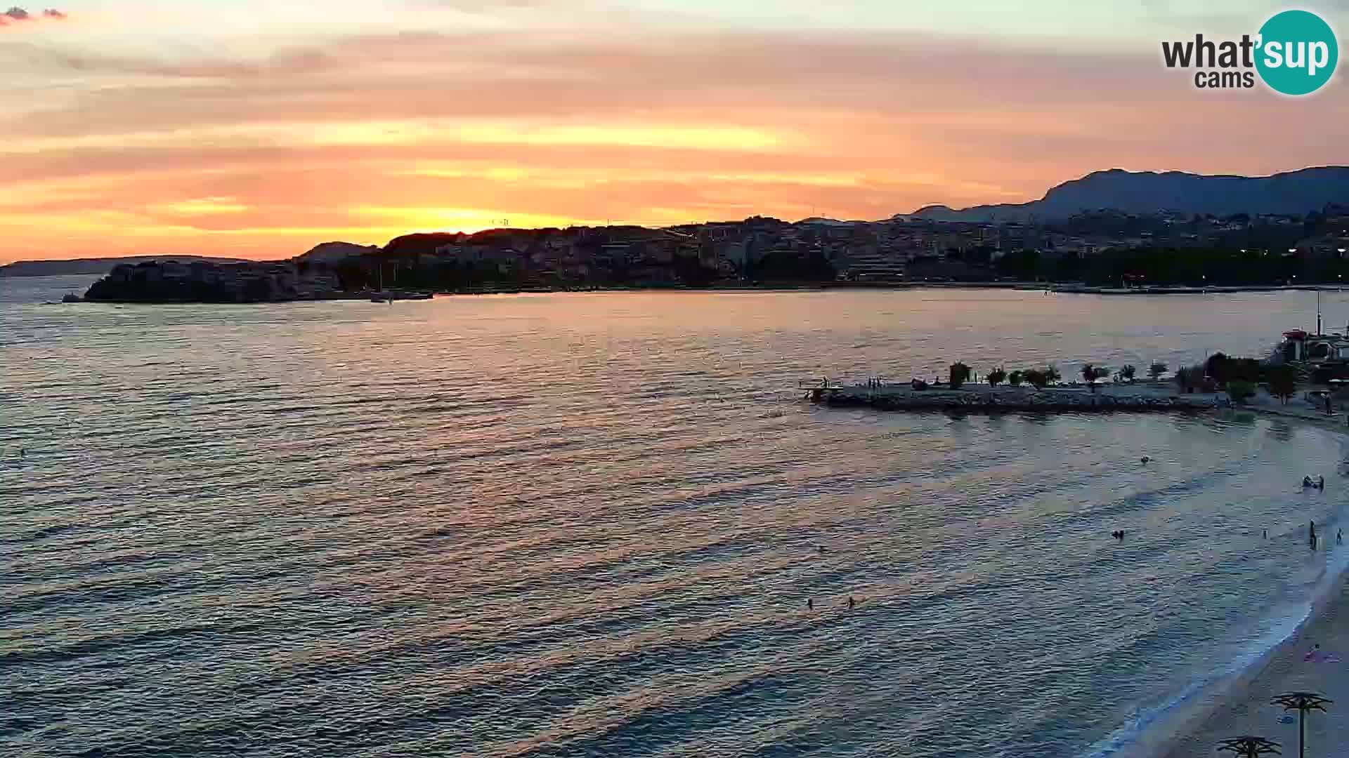 Webcam Playa de Podstrana – Vista en directo desde Hotel Split