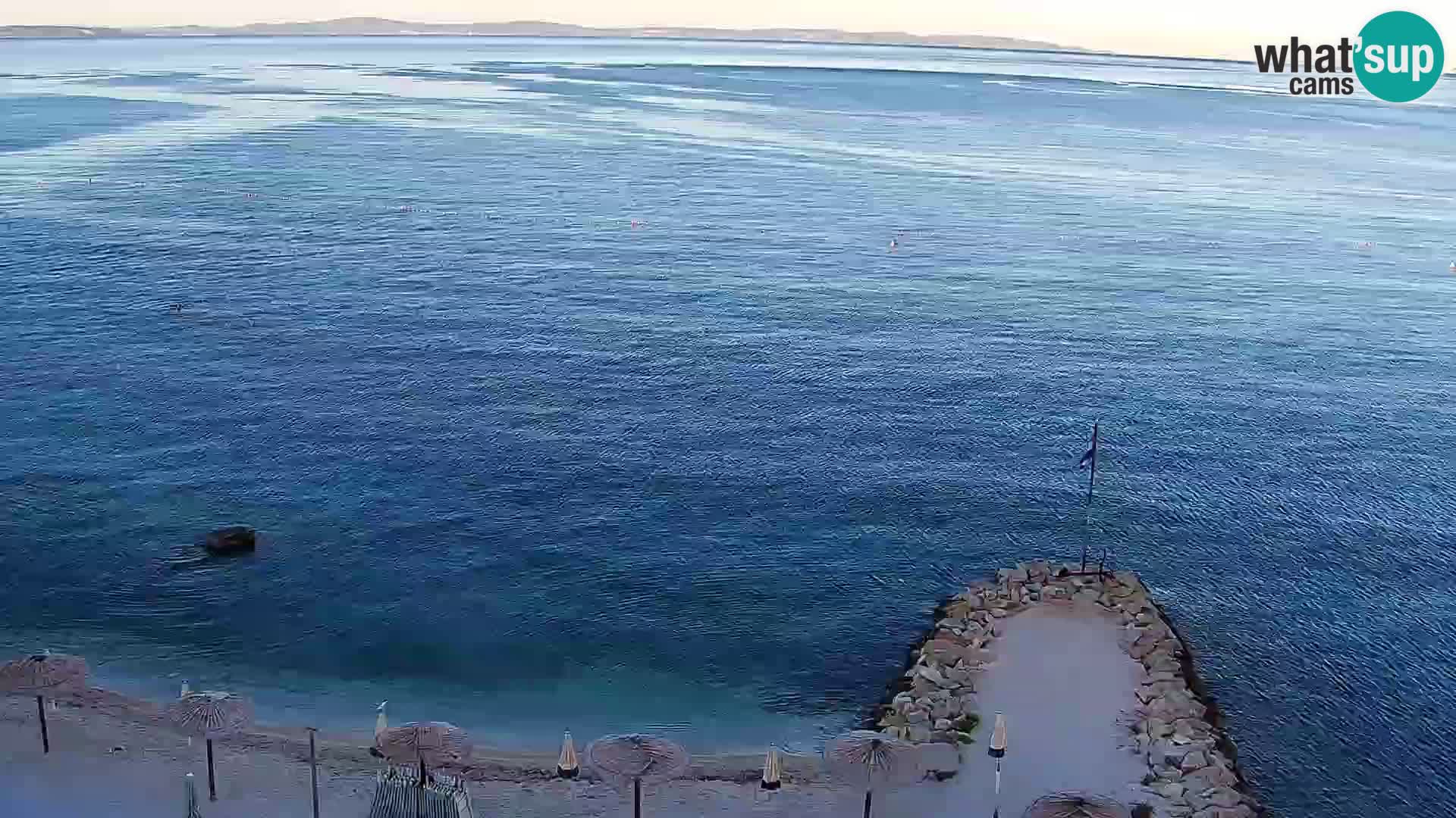 Web kamera Plaža Podstrana – Pogled uživo