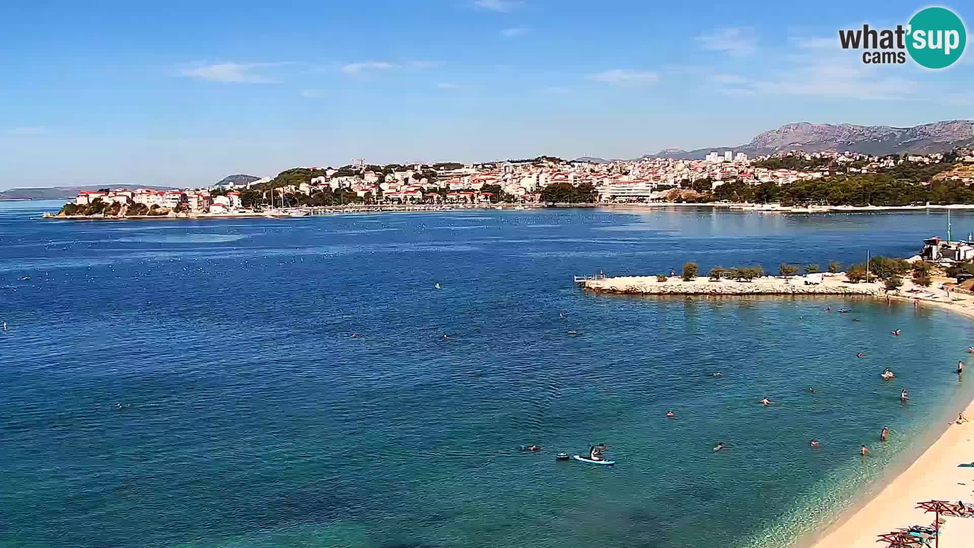 Spletna kamera Plaža Podstrana – Pogled v živo