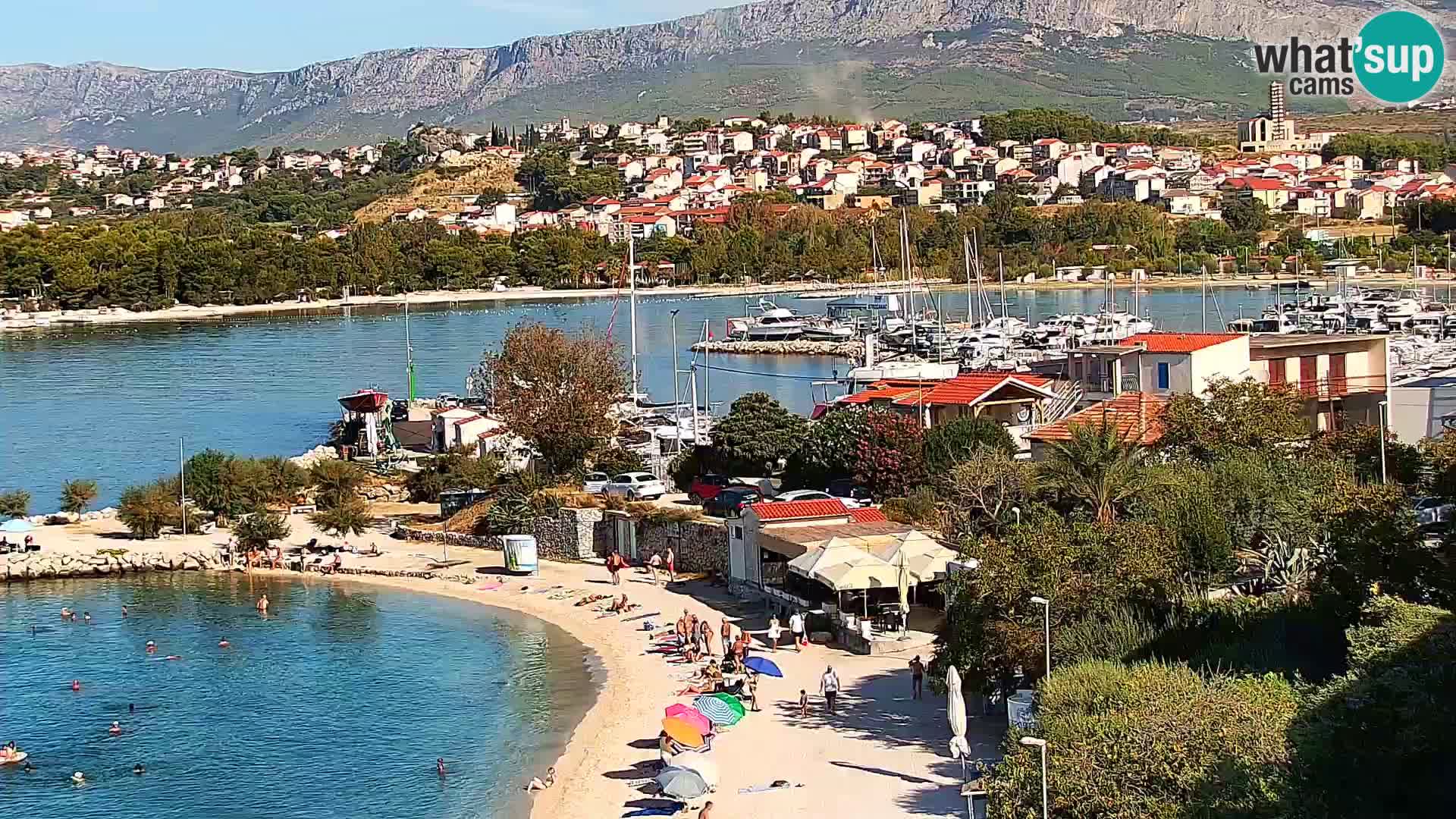 Web kamera Plaža Podstrana – Pogled uživo