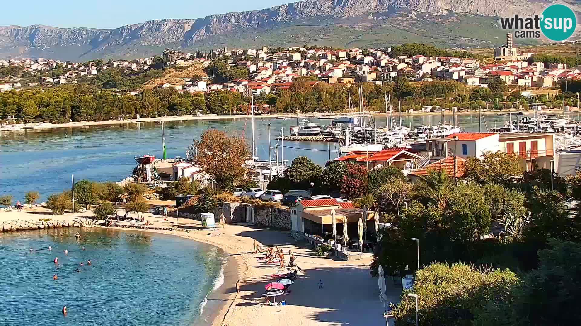 Spletna kamera Plaža Podstrana – Pogled v živo