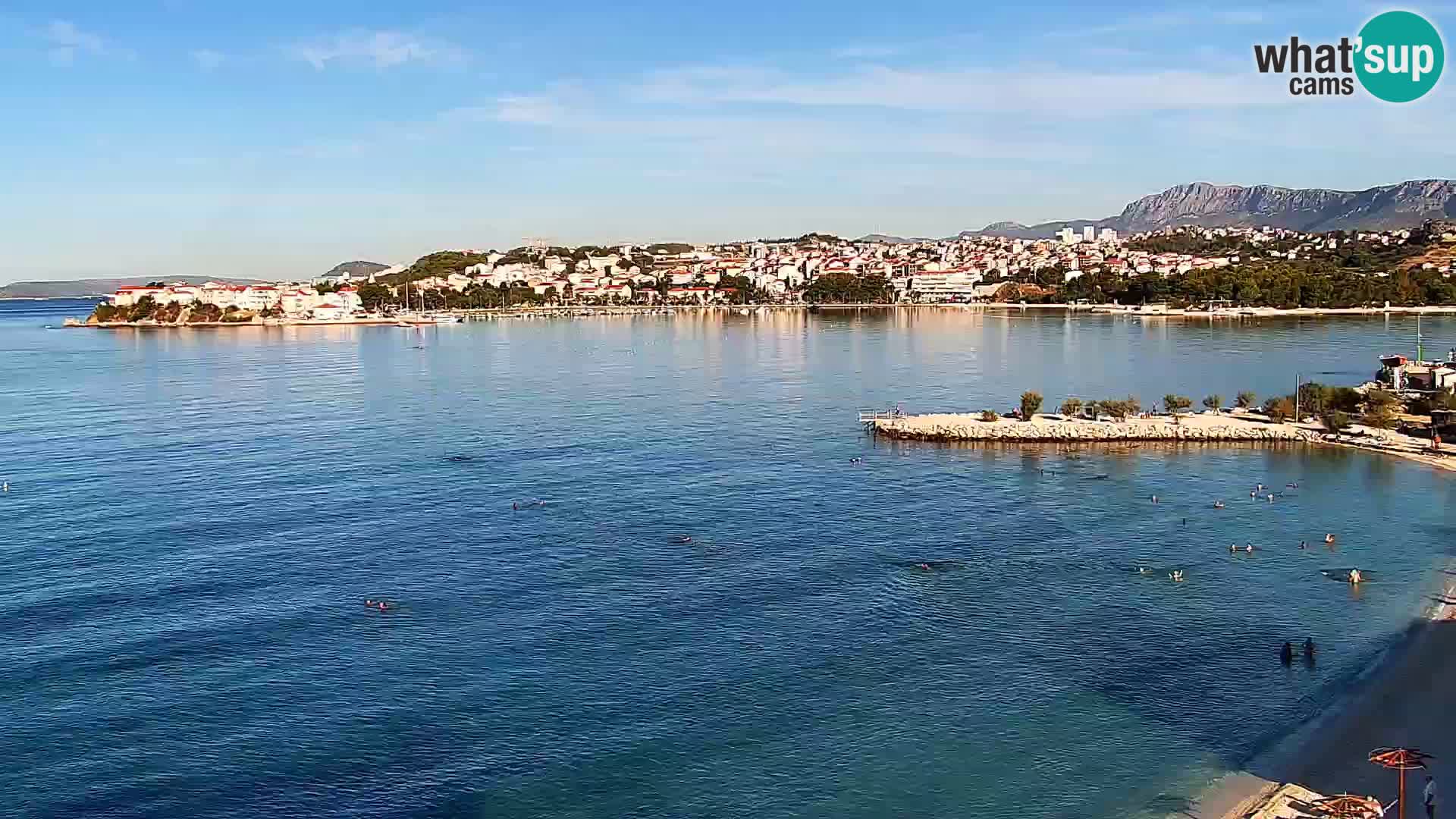 Web kamera Plaža Podstrana – Pogled uživo