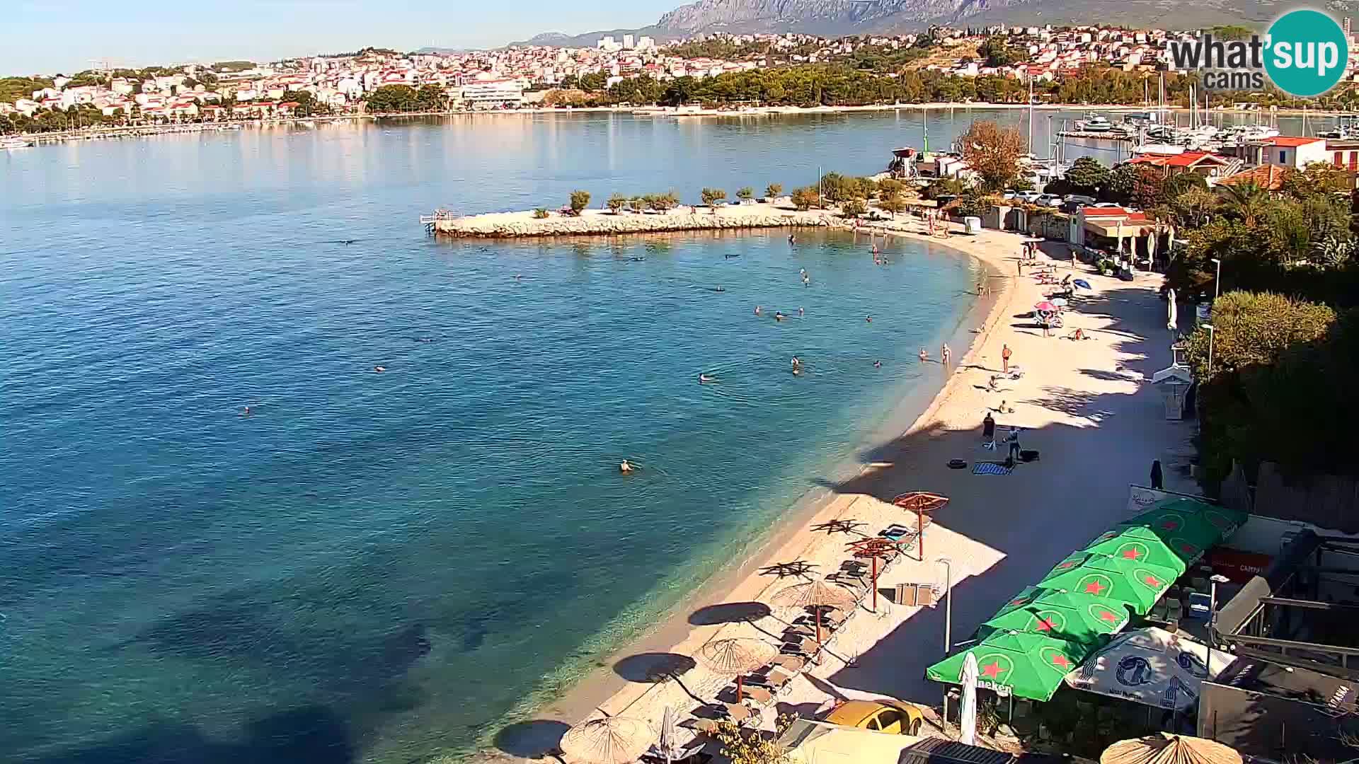 Spletna kamera Plaža Podstrana – Pogled v živo