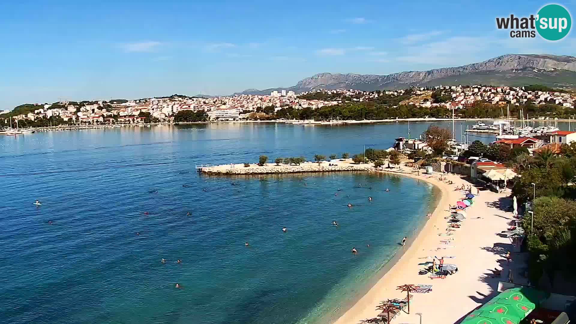 Spletna kamera Plaža Podstrana – Pogled v živo
