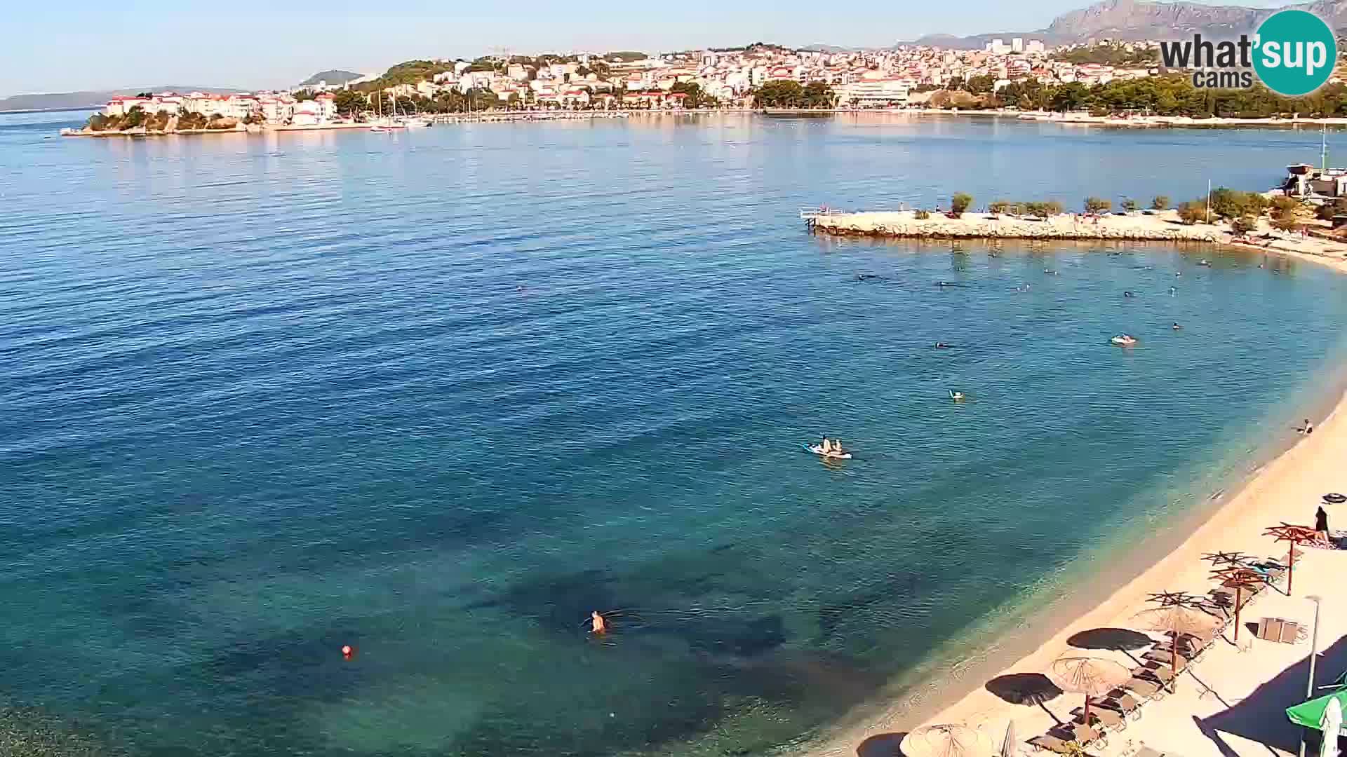 Spletna kamera Plaža Podstrana – Pogled v živo