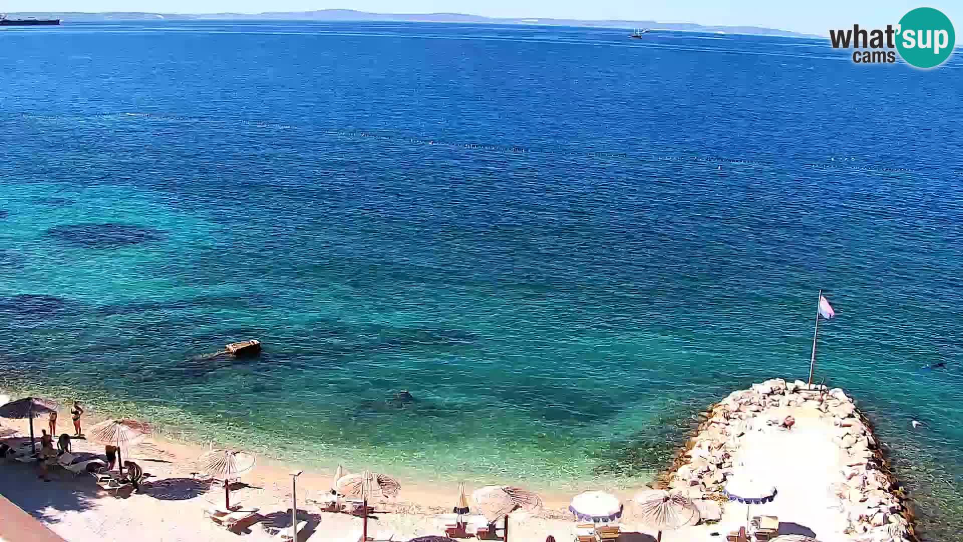 Web kamera Plaža Podstrana – Pogled uživo