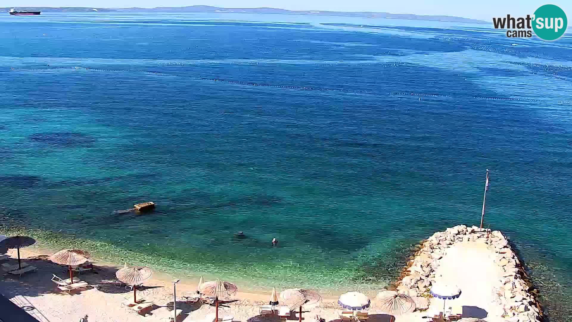 Spletna kamera Plaža Podstrana – Pogled v živo