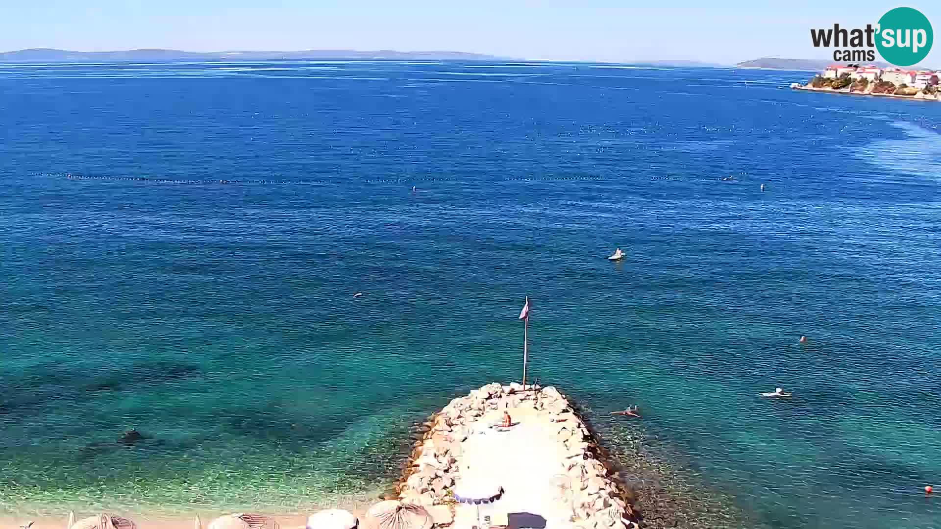 Spletna kamera Plaža Podstrana – Pogled v živo