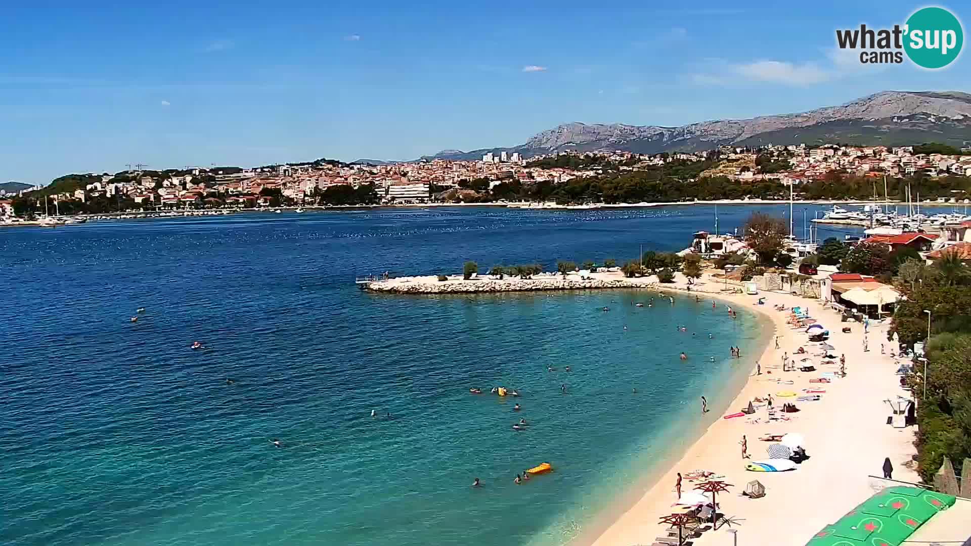 Spletna kamera Plaža Podstrana – Pogled v živo