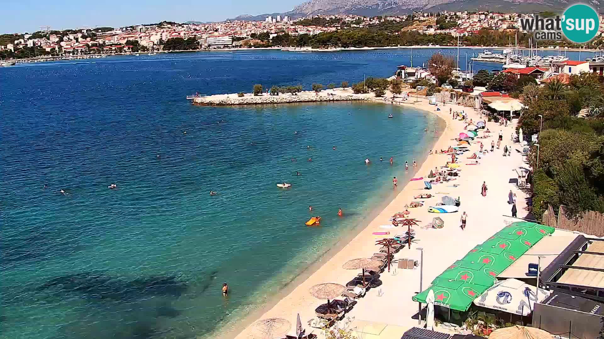 Web kamera Plaža Podstrana – Pogled uživo