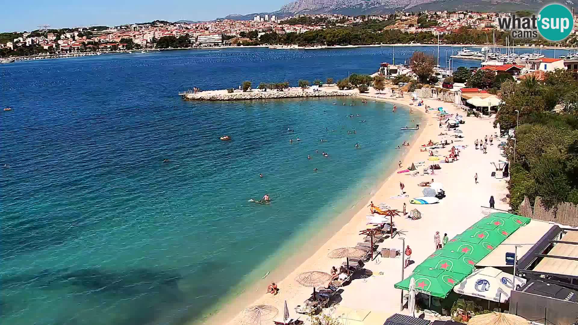 Spletna kamera Plaža Podstrana – Pogled v živo