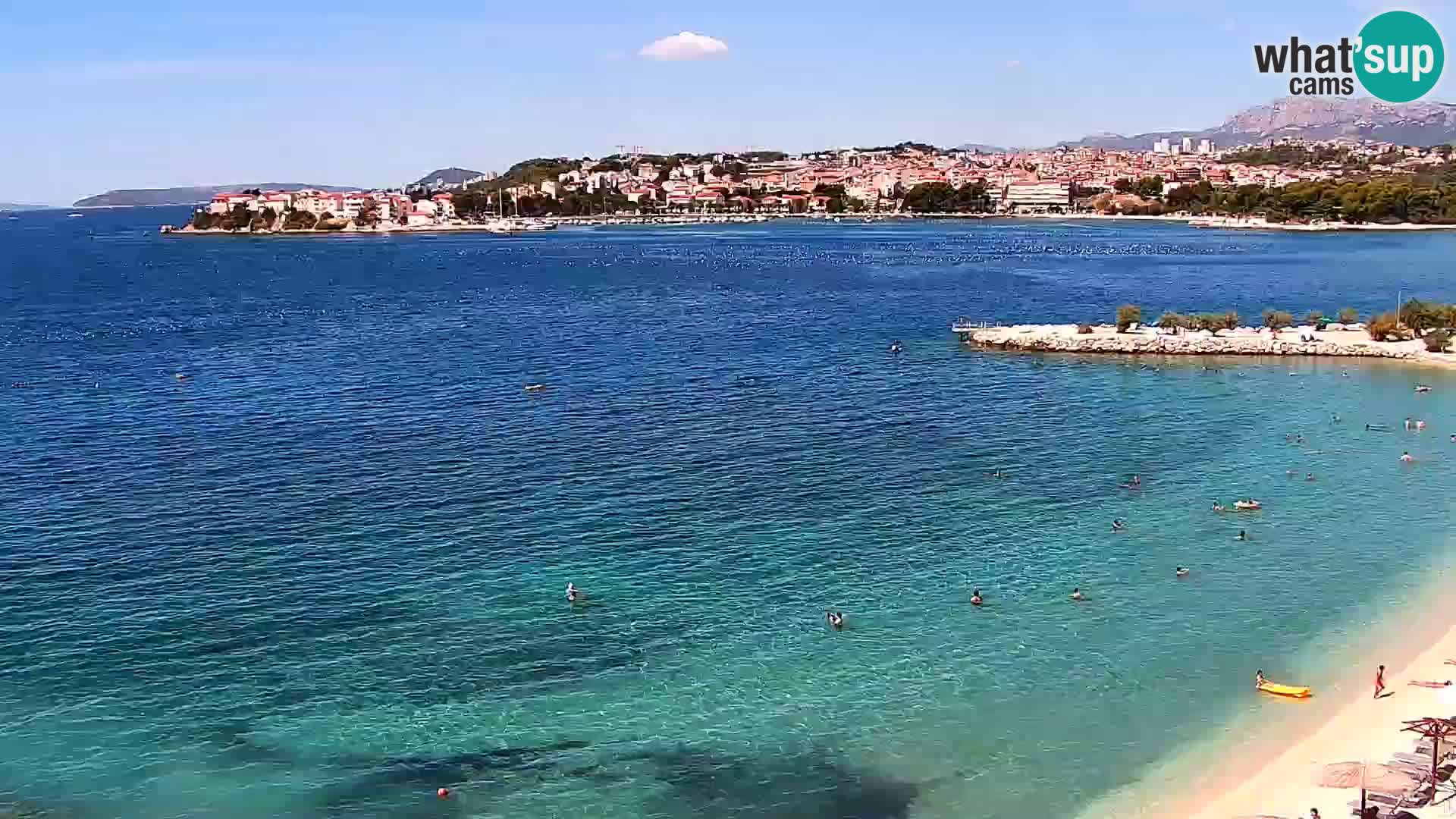 Spletna kamera Plaža Podstrana – Pogled v živo