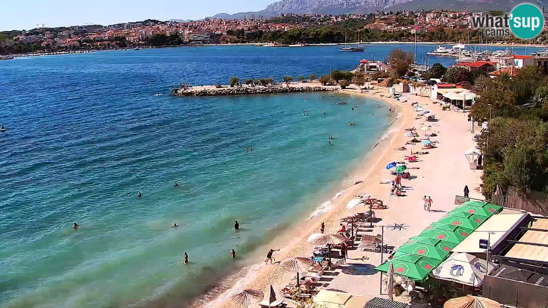 Web kamera Plaža Podstrana – Pogled uživo