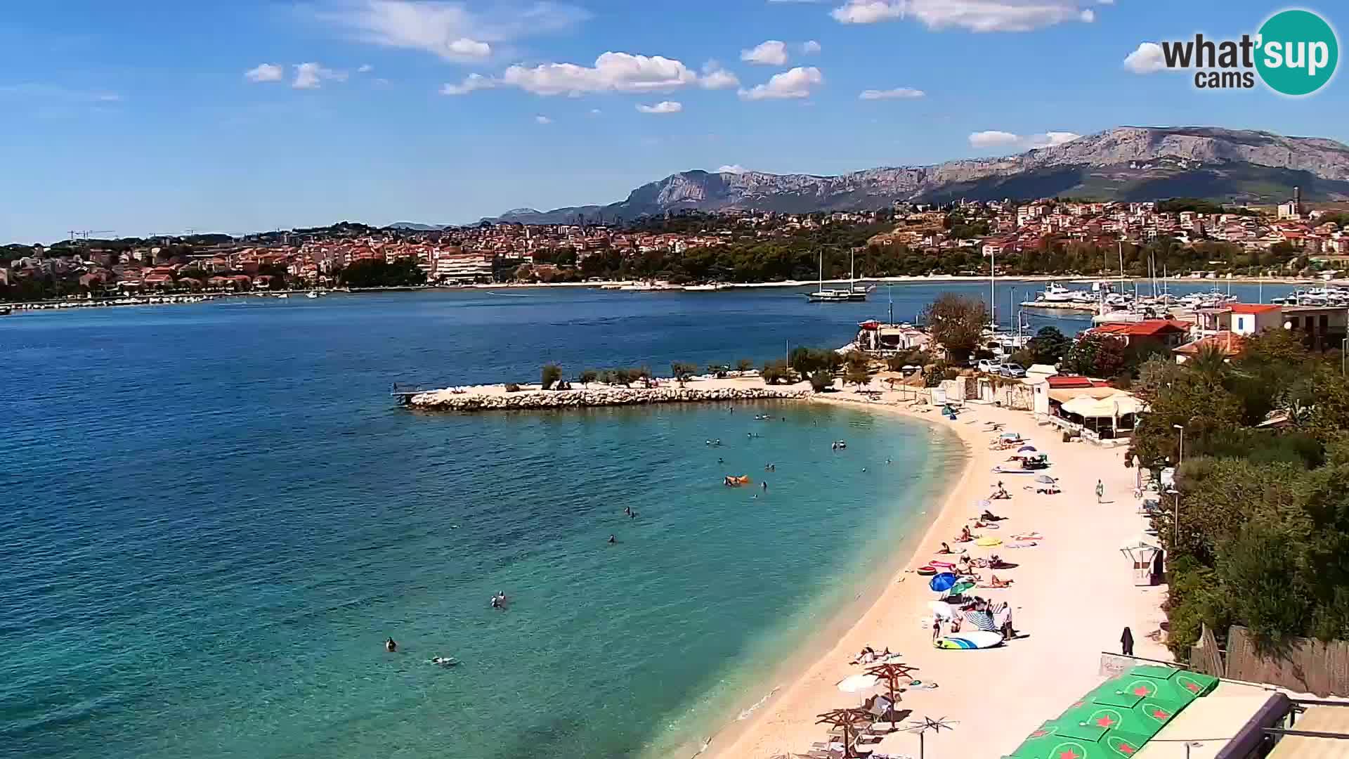 Spletna kamera Plaža Podstrana – Pogled v živo
