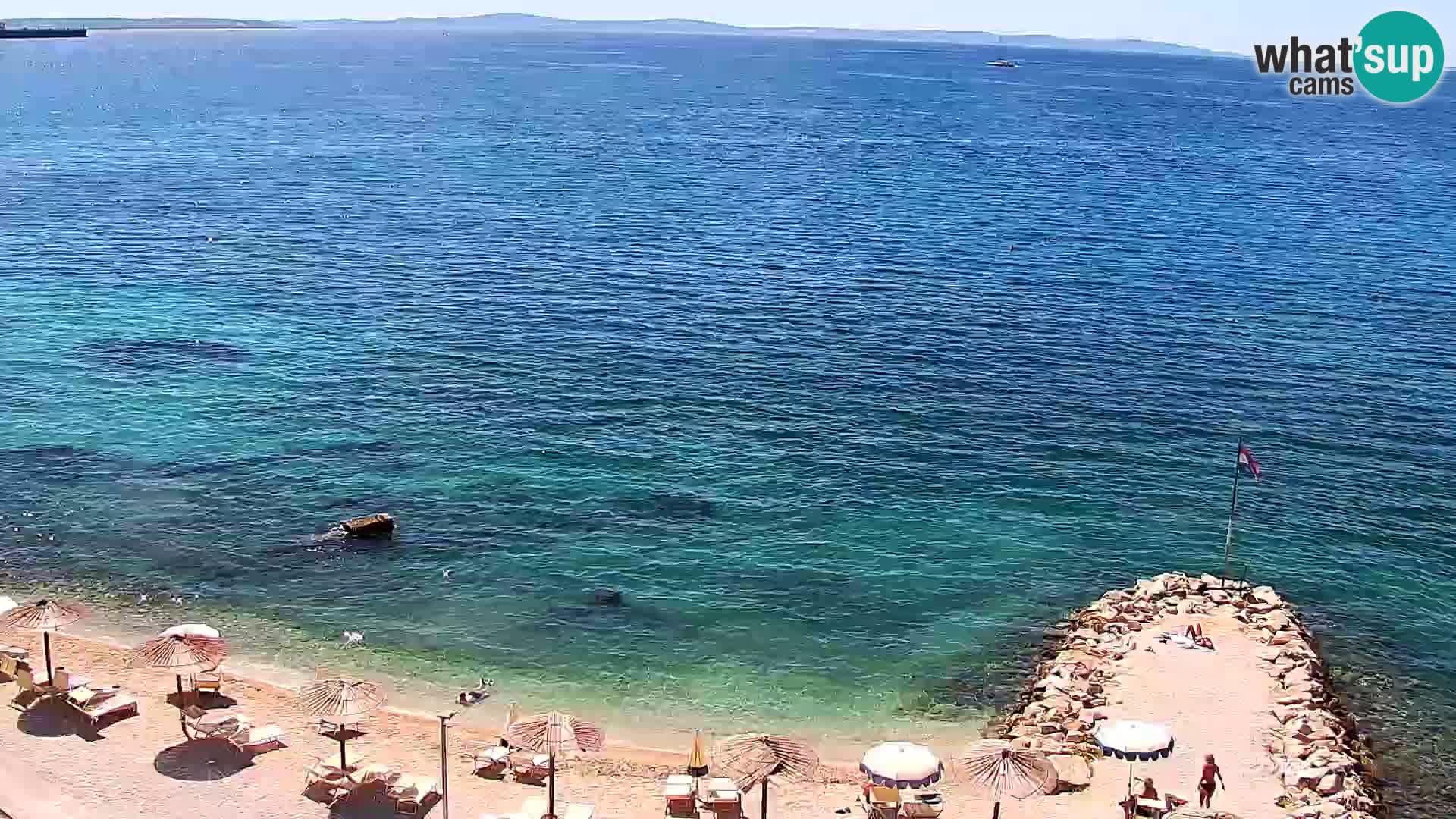 Spletna kamera Plaža Podstrana – Pogled v živo