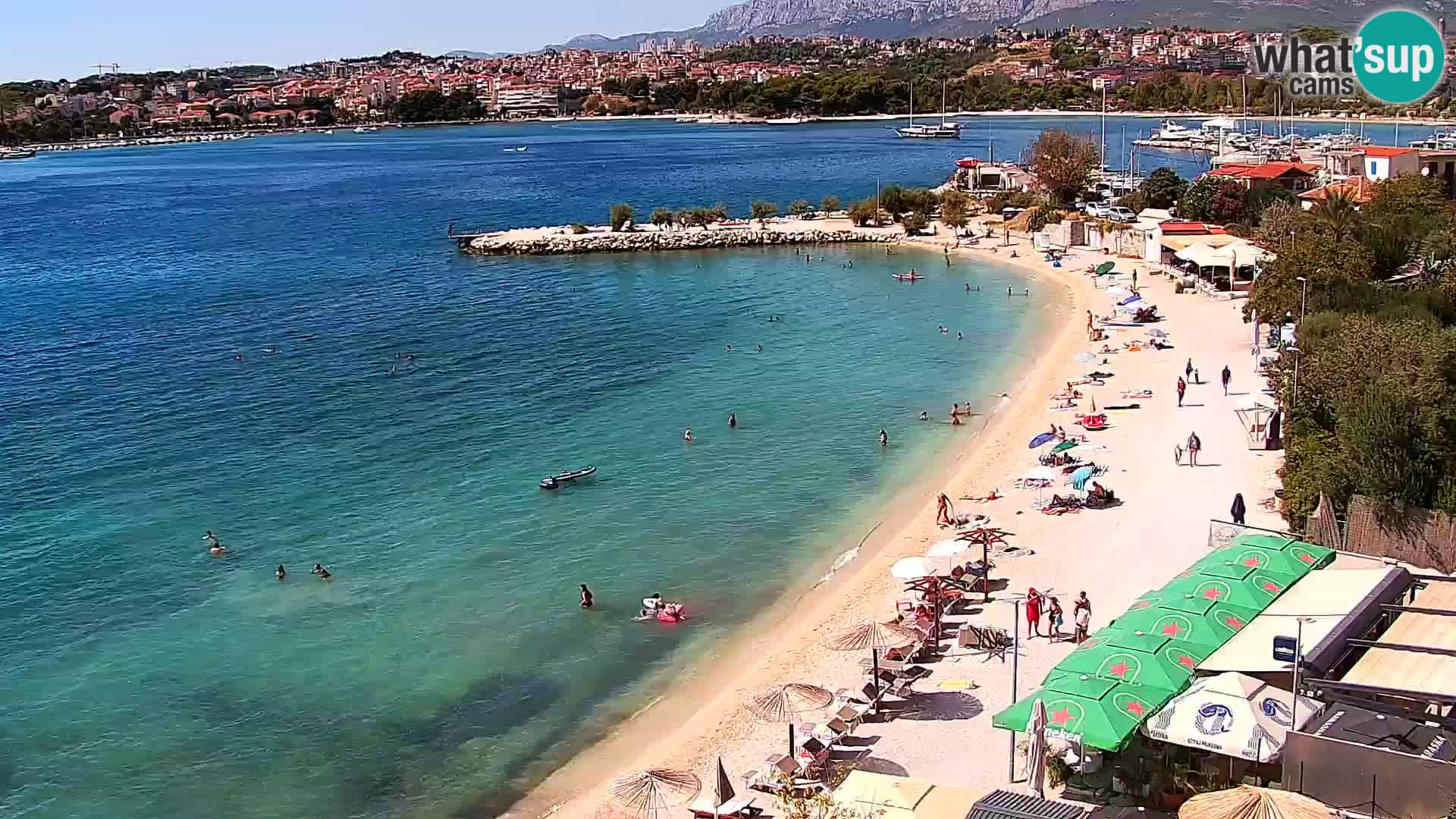 Spletna kamera Plaža Podstrana – Pogled v živo