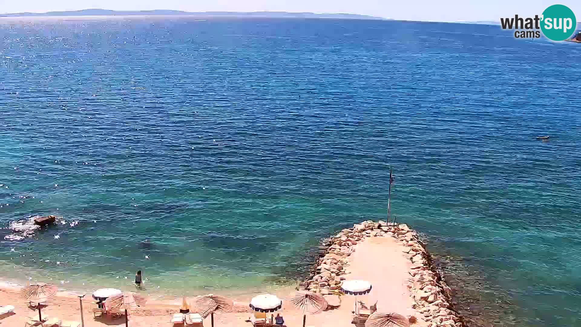Spletna kamera Plaža Podstrana – Pogled v živo