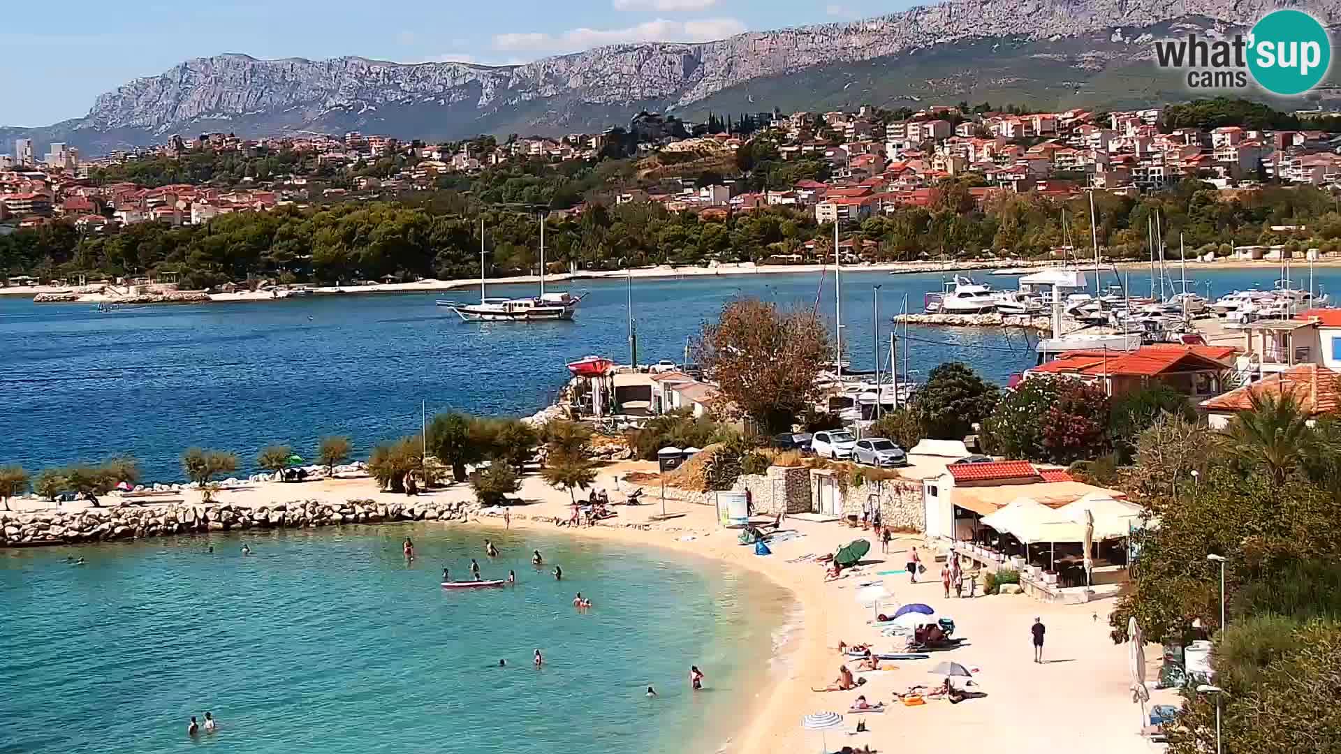 Spletna kamera Plaža Podstrana – Pogled v živo