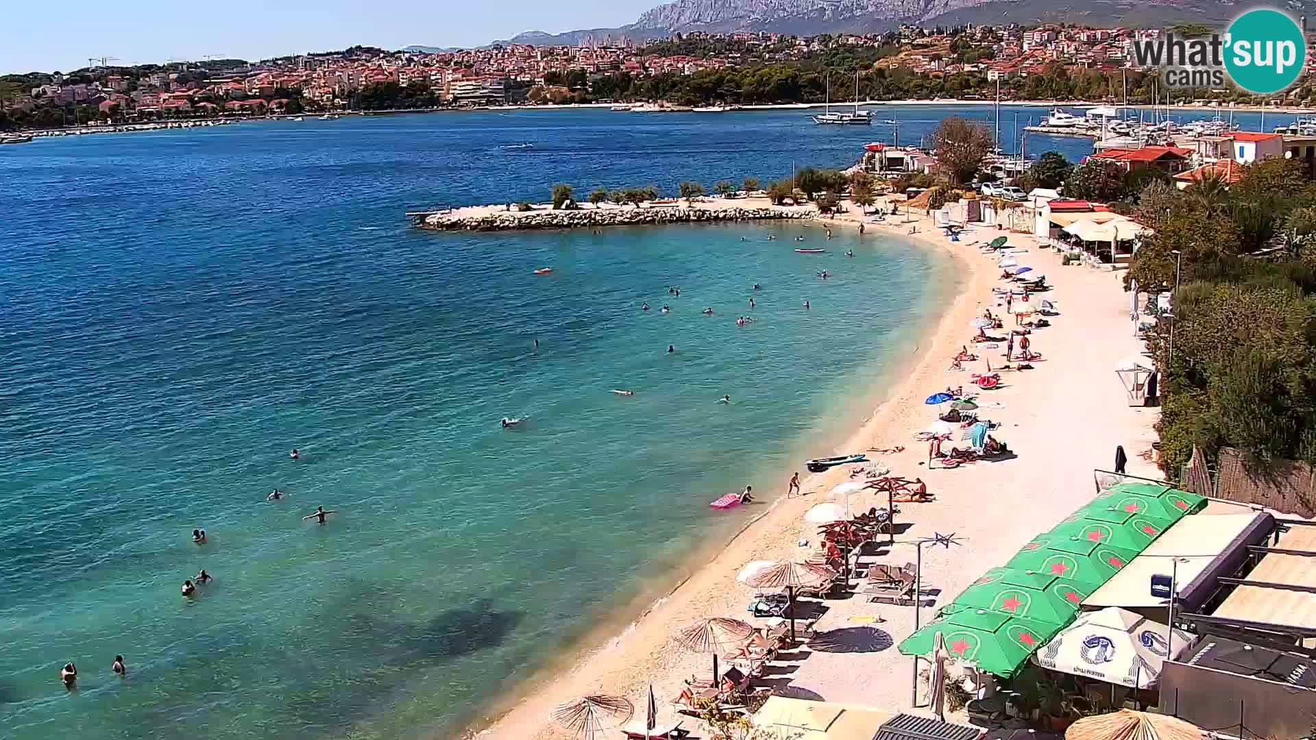 Spletna kamera Plaža Podstrana – Pogled v živo