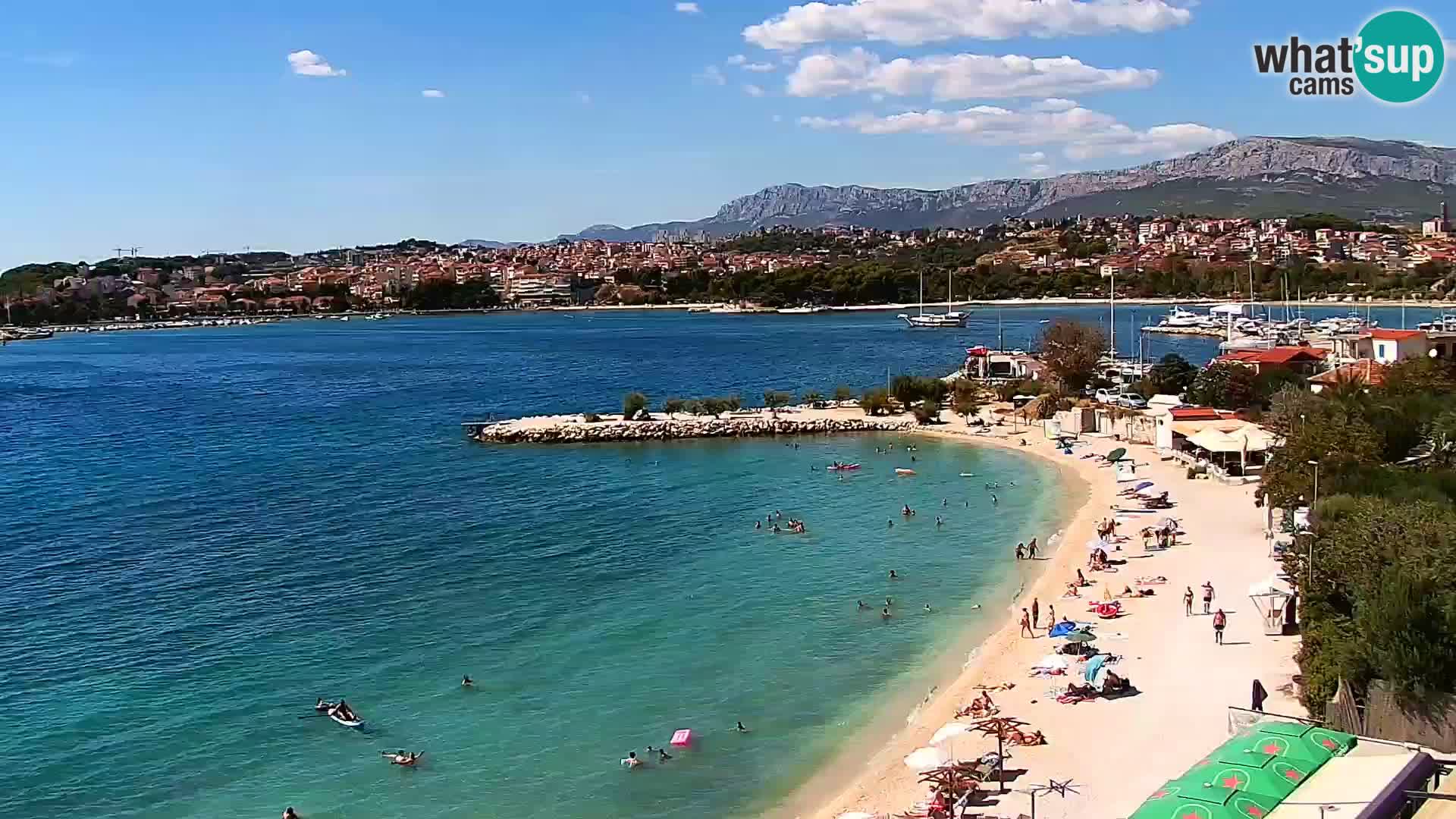 Web kamera Plaža Podstrana – Pogled uživo