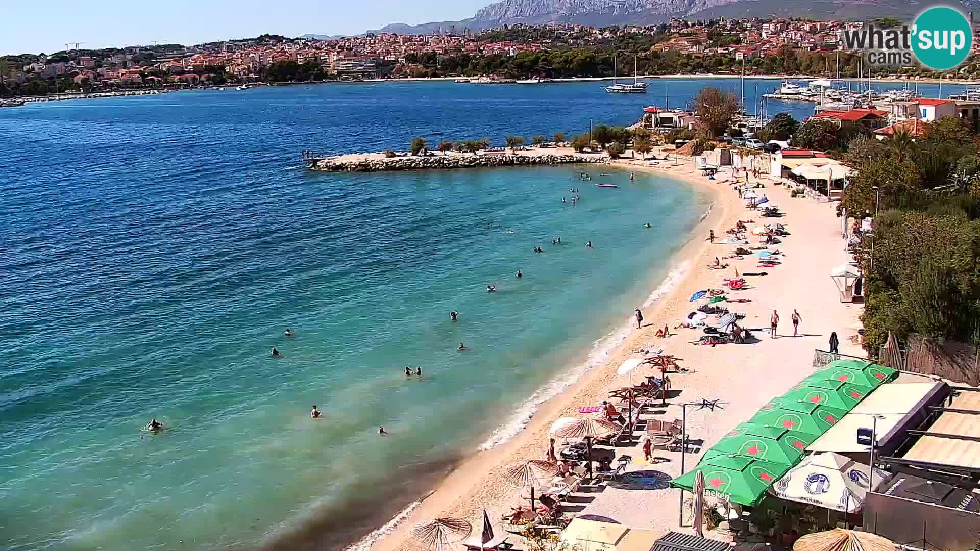 Spletna kamera Plaža Podstrana – Pogled v živo