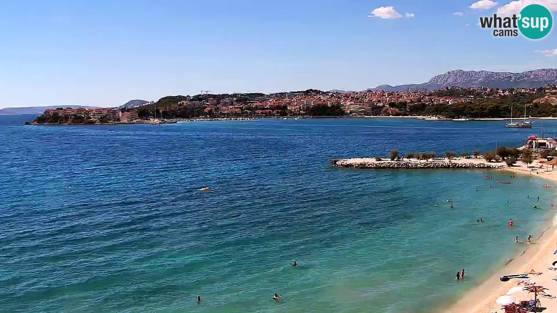 Spletna kamera Plaža Podstrana – Pogled v živo