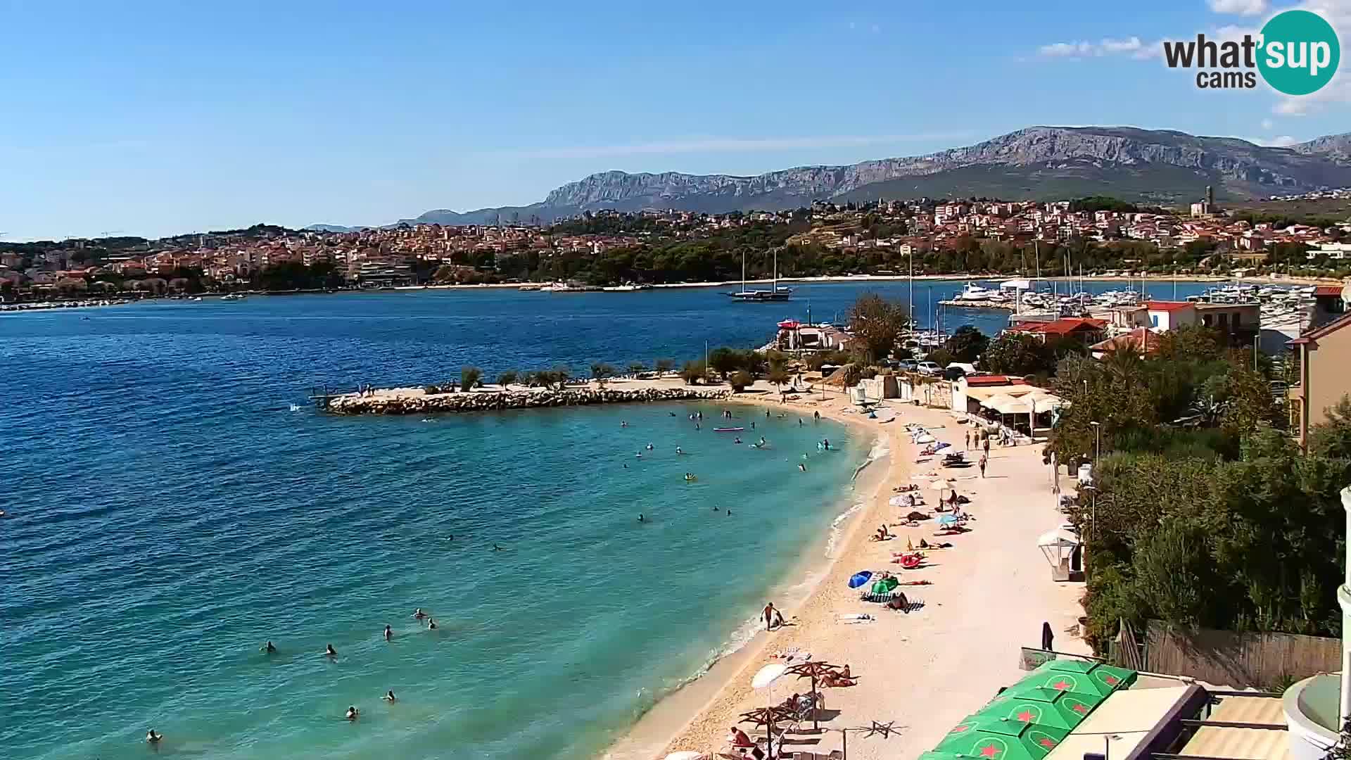 Web kamera Plaža Podstrana – Pogled uživo