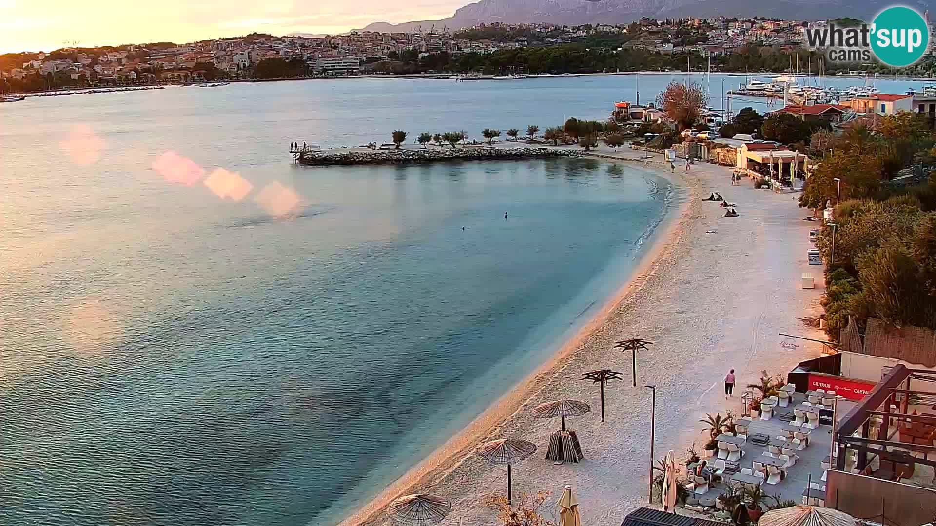 Webcam plage de Podstrana – Vue en direct depuis Hotel Split