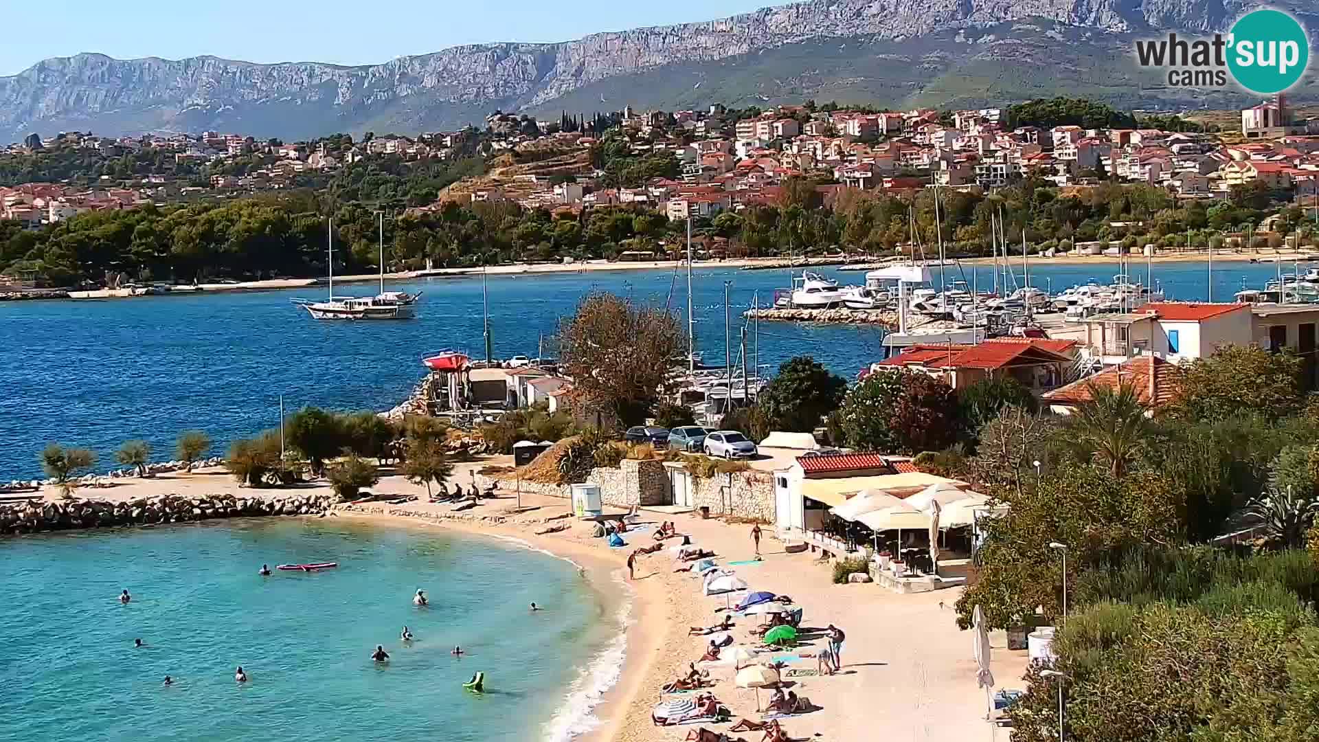 Spletna kamera Plaža Podstrana – Pogled v živo